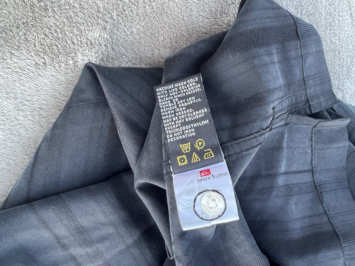 Quiksilver × Vintage 90s Vintage Velour Black Quicsilver Skater Polo Size US XL / EU 56 / 4 - 5 Thumbnail