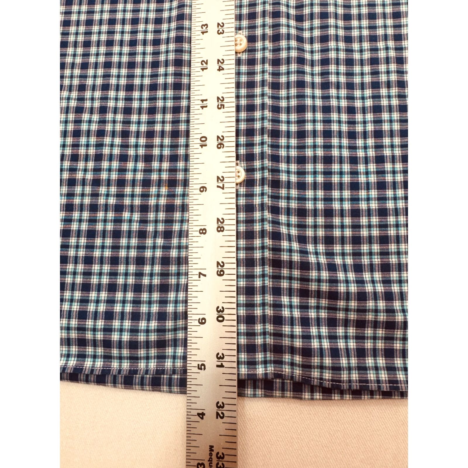 Jos. A. Bank VINTAGE Jos. A. Banks Long Sleeve Button Up Mens XL Blue Check Tailored Fit Shirt 2838 Size US XL / EU 56 / 4 - 6 Thumbnail