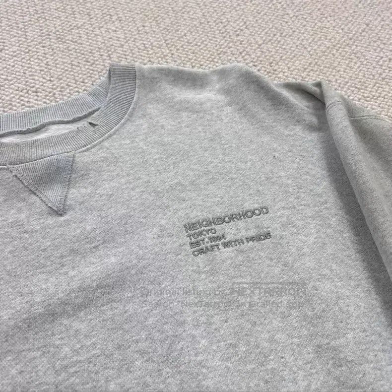 Neighborhood Neighborhood Destroyed Washed Patch Crewneck Sweatshirt Size US L / EU 52-54 / 3 - 3 Thumbnail