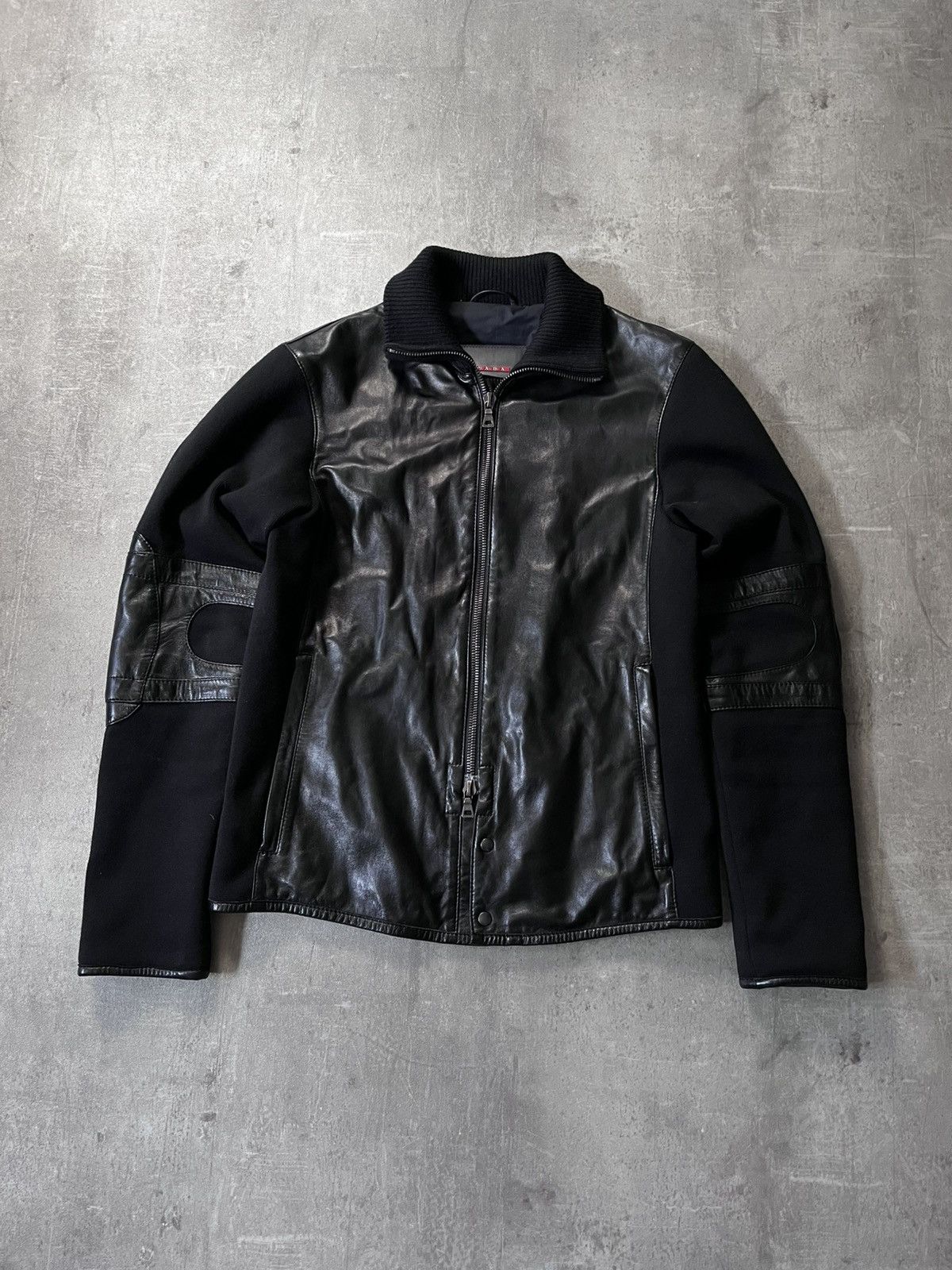 Prada Prada 2000s hybrid leather wool jacket black vintage Size US M / EU 48-50 / 2 - 1 Thumbnail