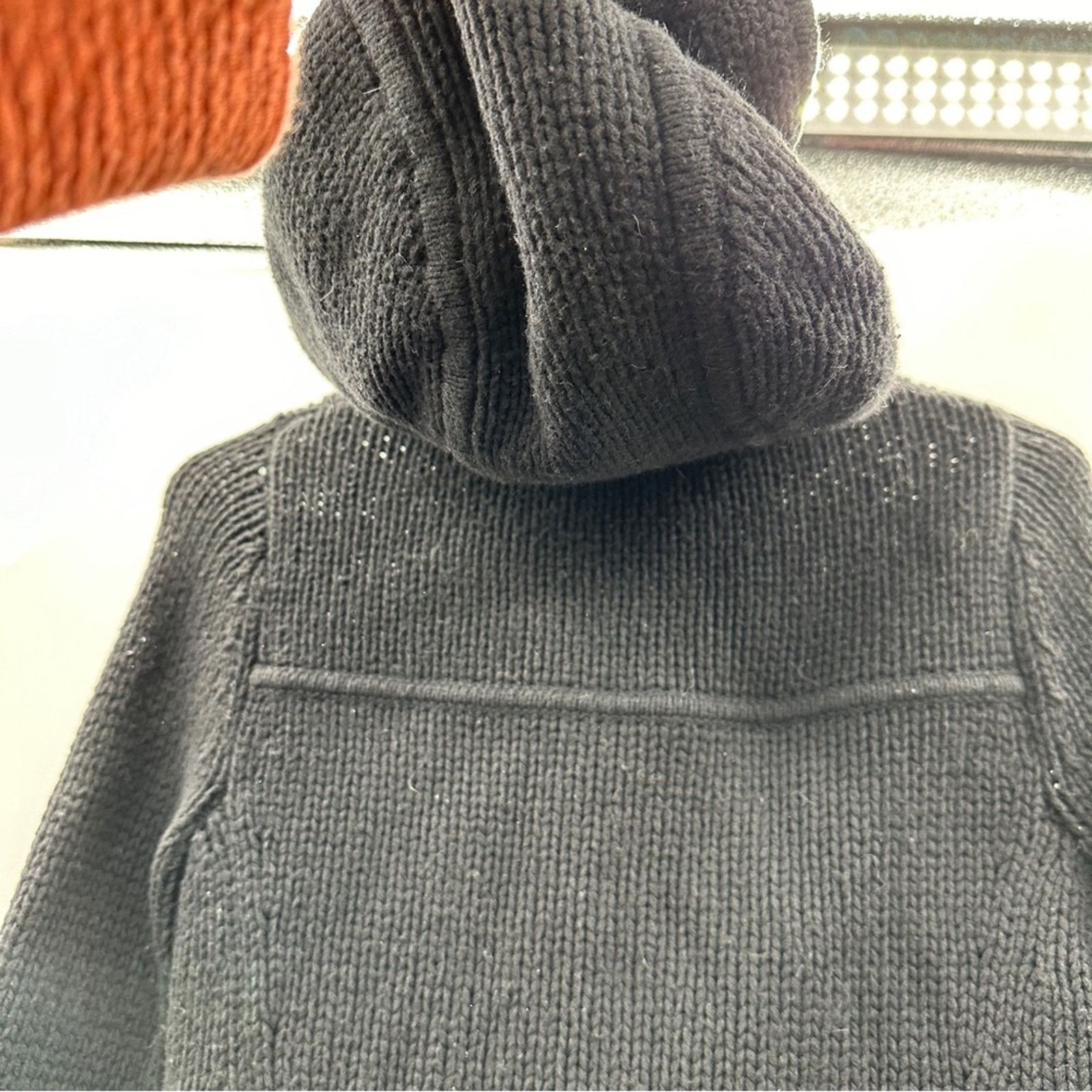 Theory Theory Wool Cashmere Rabbit Fur Black Knit Toggle Sweater Size XS / US 0-2 / IT 36-38 - 3 Thumbnail