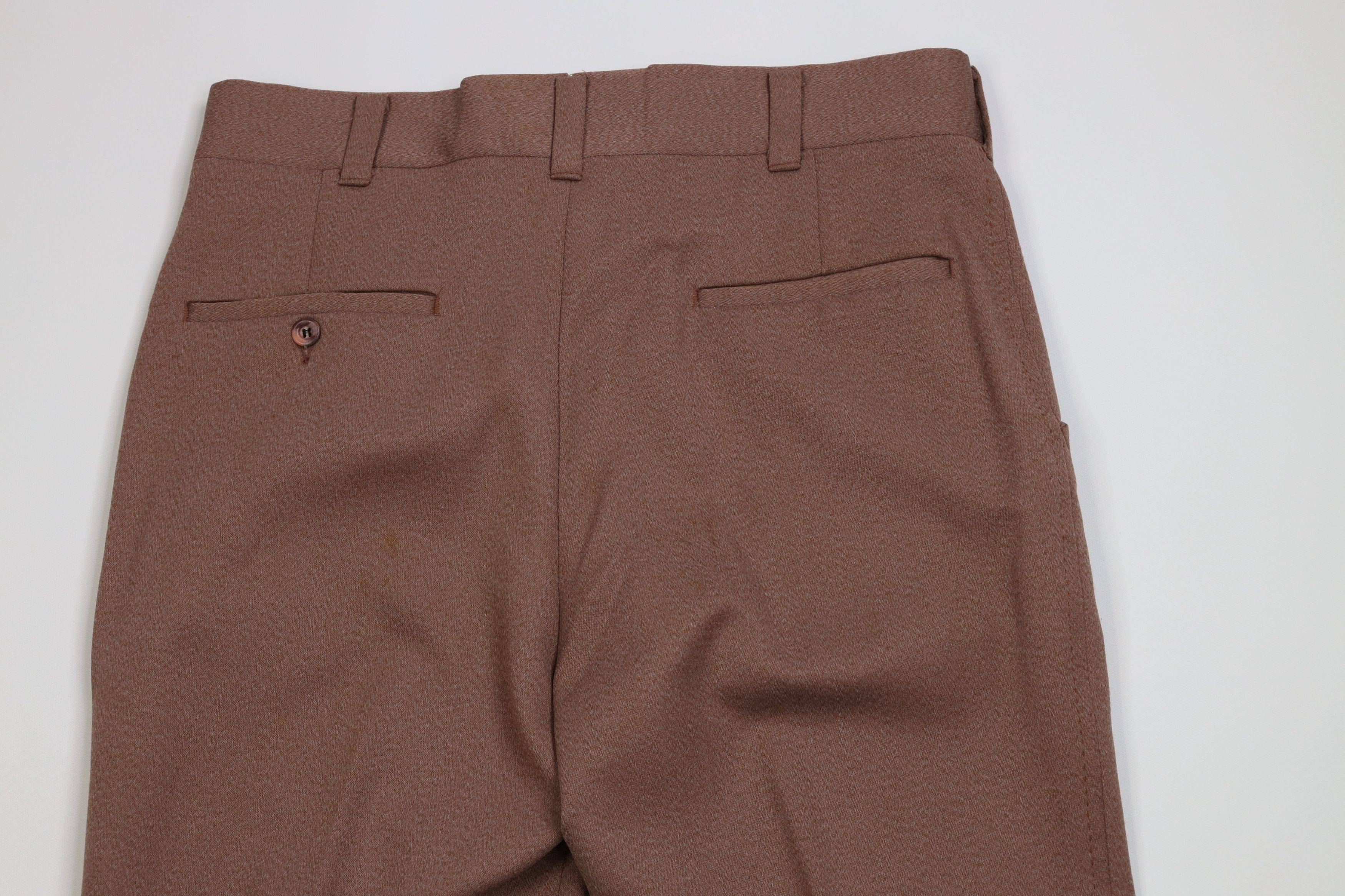 Vintage Vintage 70s Streetwear Wide Leg Chino Pants Light Brown USA Size US 34 / EU 50 - 10 Thumbnail