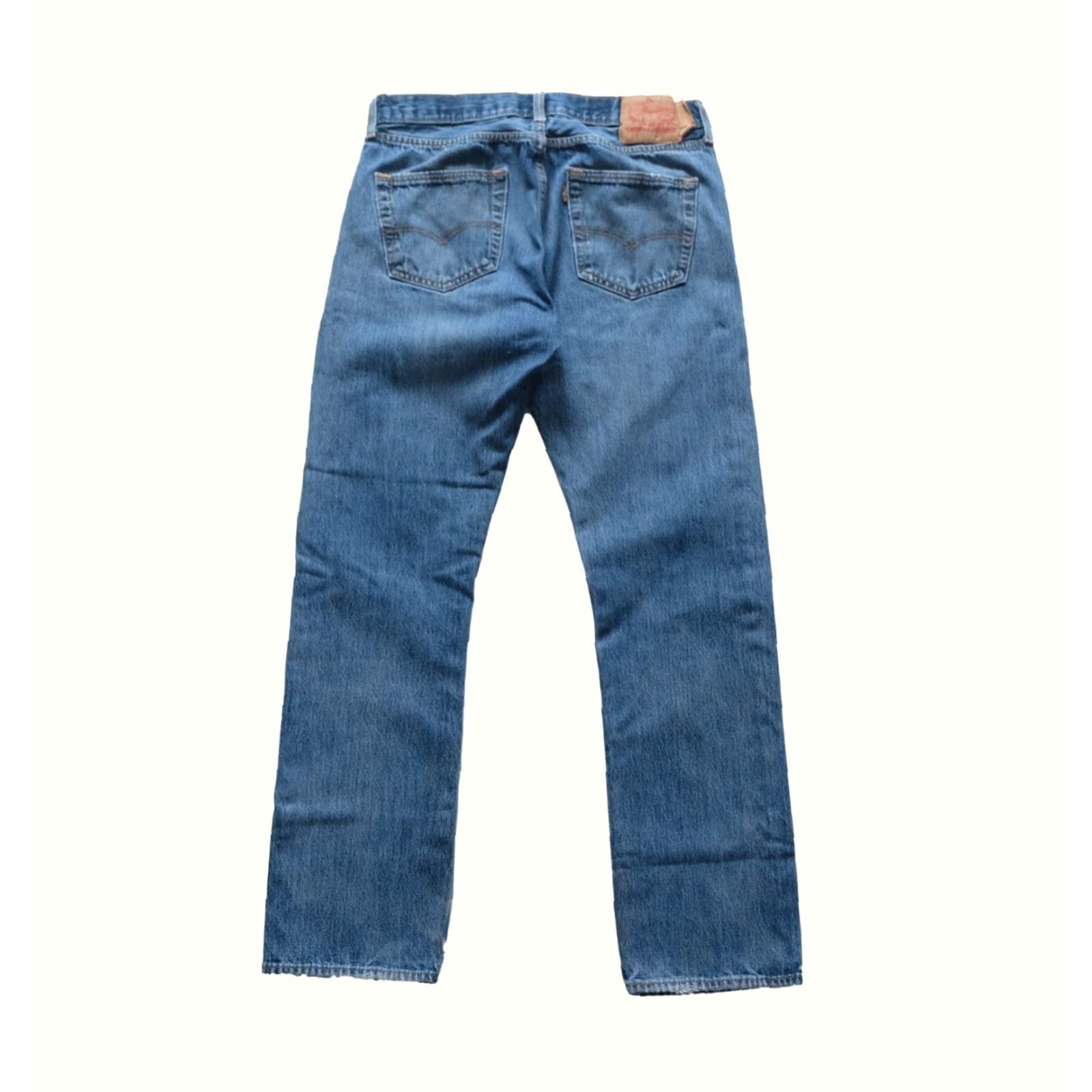 Levi's VINTAGE Levi's LEVIS STRAUSS 501 VTG Y2K BLUE JEANS Distressed Button Fly Cotton SZ 34x34 Mens Jeans Size US 36 / EU 52 - 3 Thumbnail