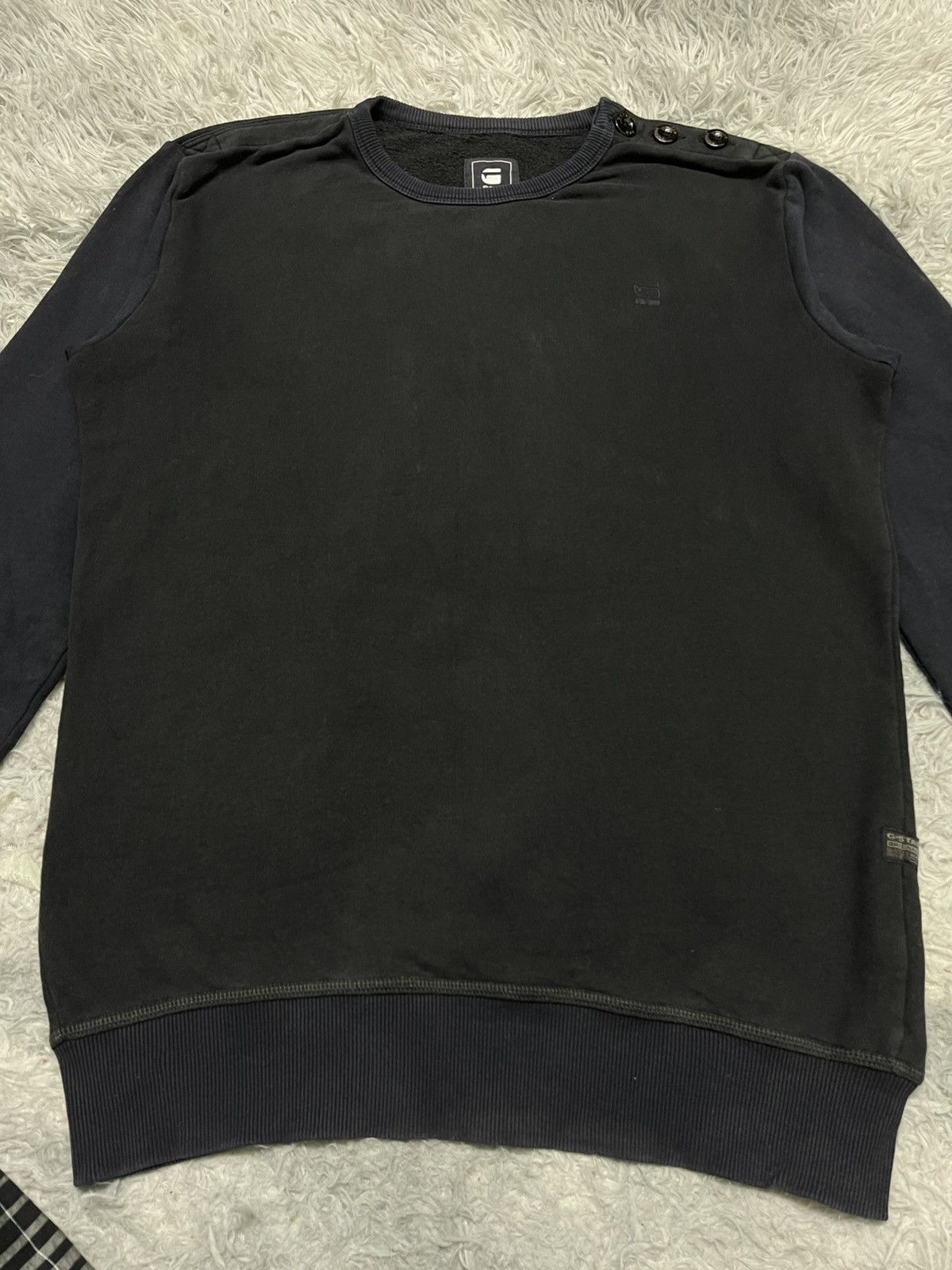 G-Star Y2K G STAR RAW SWEATSHIRT 2 TONE COLOUR NICELY FADED Size US M / EU 48-50 / 2 - 7 Thumbnail