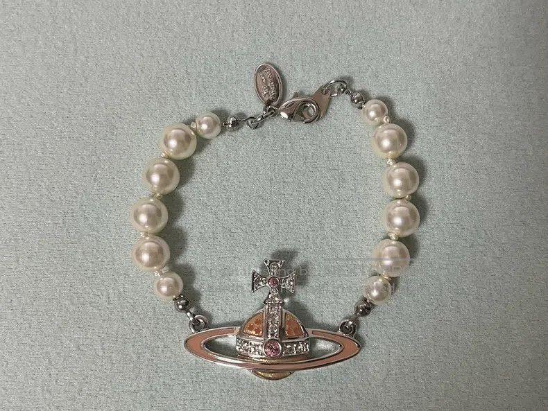 Vivienne Westwood vivienne westwood Rare second-hand pink flat enamel Saturn Size ONE SIZE - 1 Thumbnail