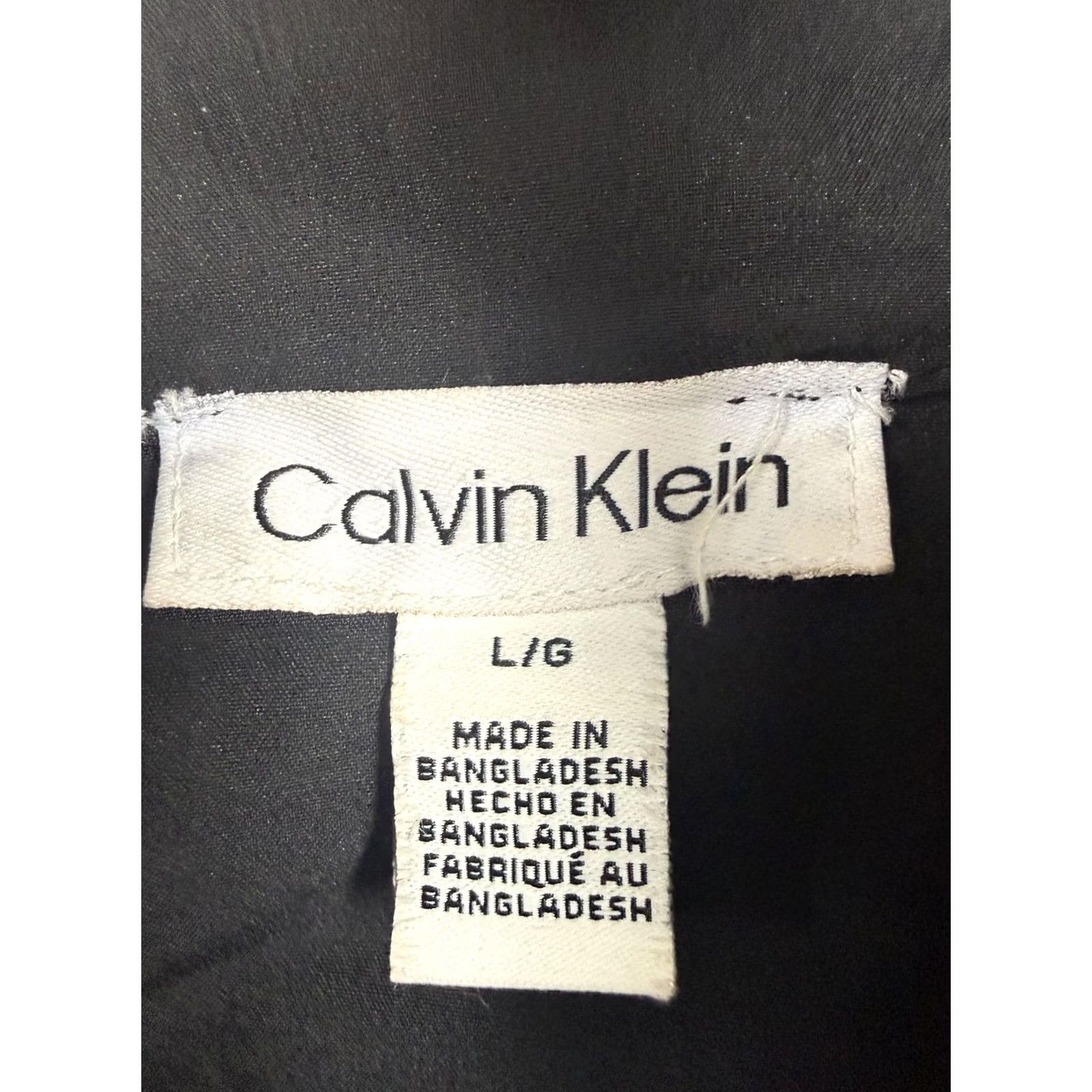 Calvin Klein Calvin Klein Jacket Womens L Black Full Zip Lightweight Windbreaker Collared Short Jacket Size L / US 10 / IT 46 - 3 Thumbnail