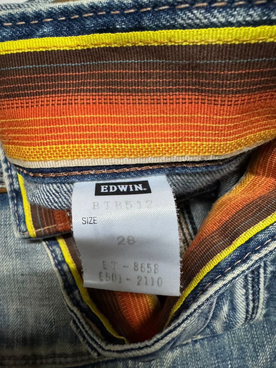 Edwin 💥Insane💥90s Style Edwin Blue Trip Rusty Mudwash Bushpants Size US 29 - 11 Thumbnail