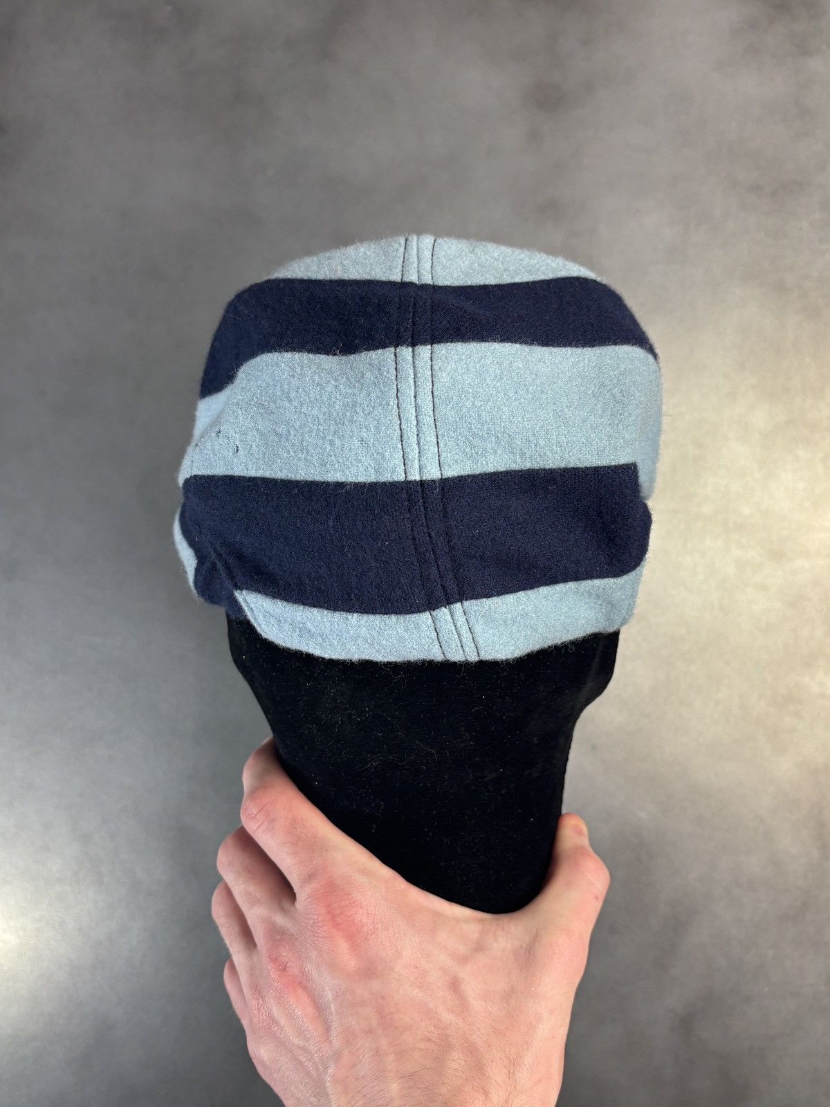 Vintage 1960s Vintage Crickets Cap Michael Chatham Wool Stripe Velcr Size ONE SIZE - 18 Thumbnail