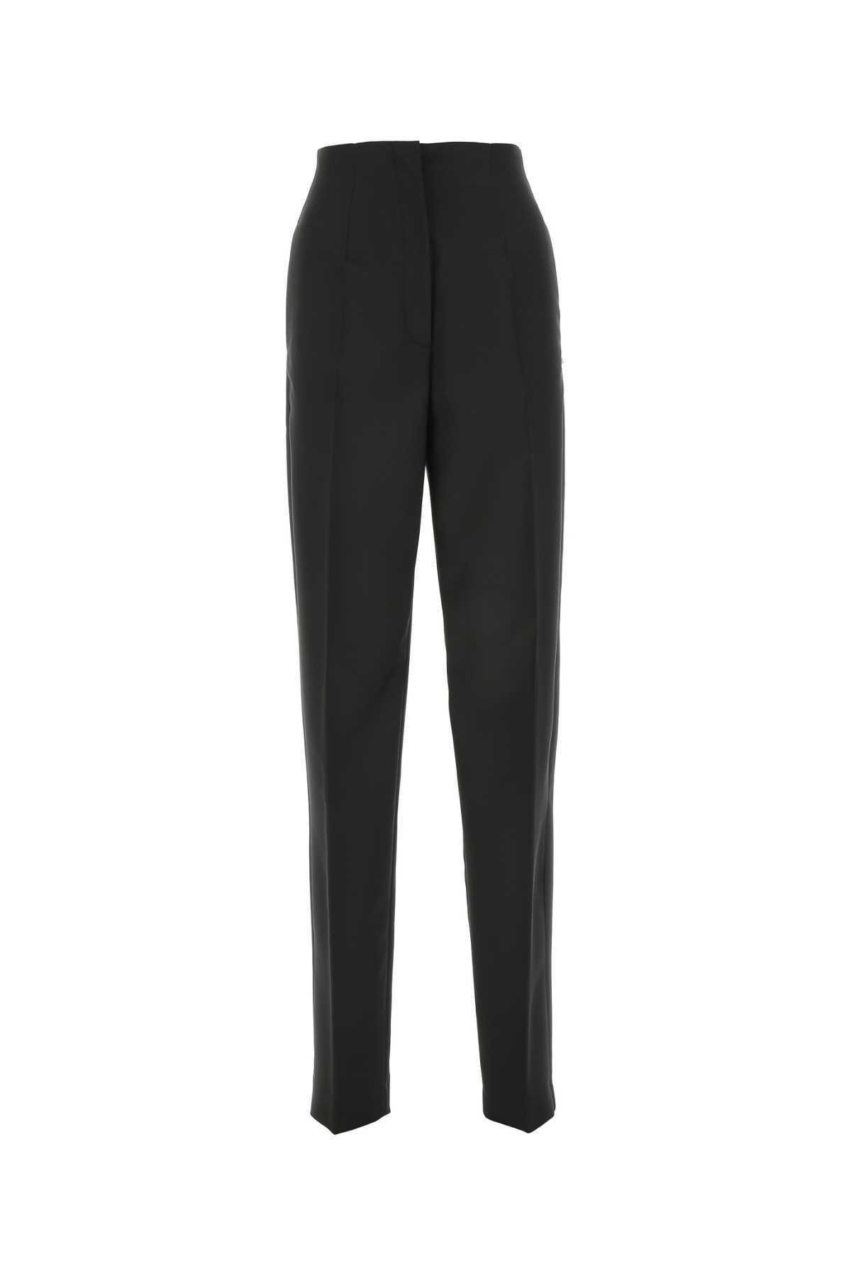image of Sportmax Black Polyester Marche Pant, Women's (Size 26)