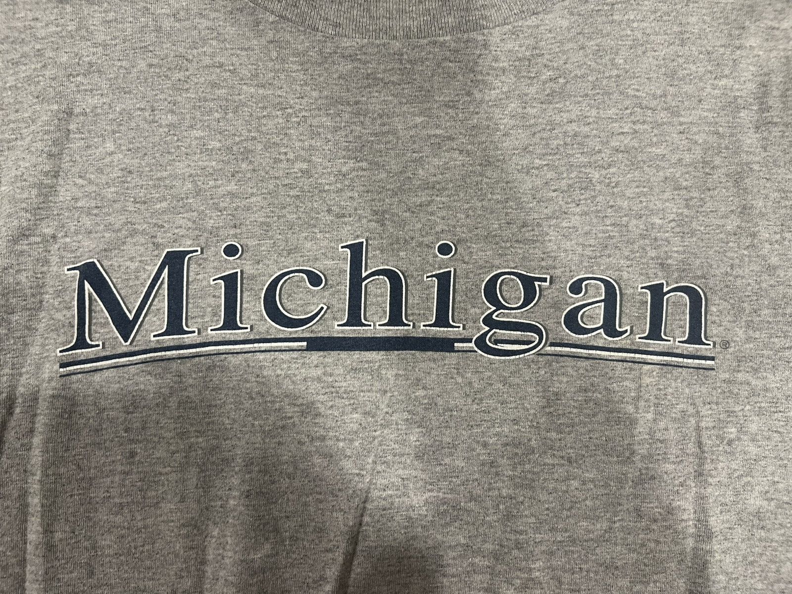 Vintage Jansport Grey Vintage Michigan T-Shirt Size US XL / EU 56 / 4 - 3 Thumbnail