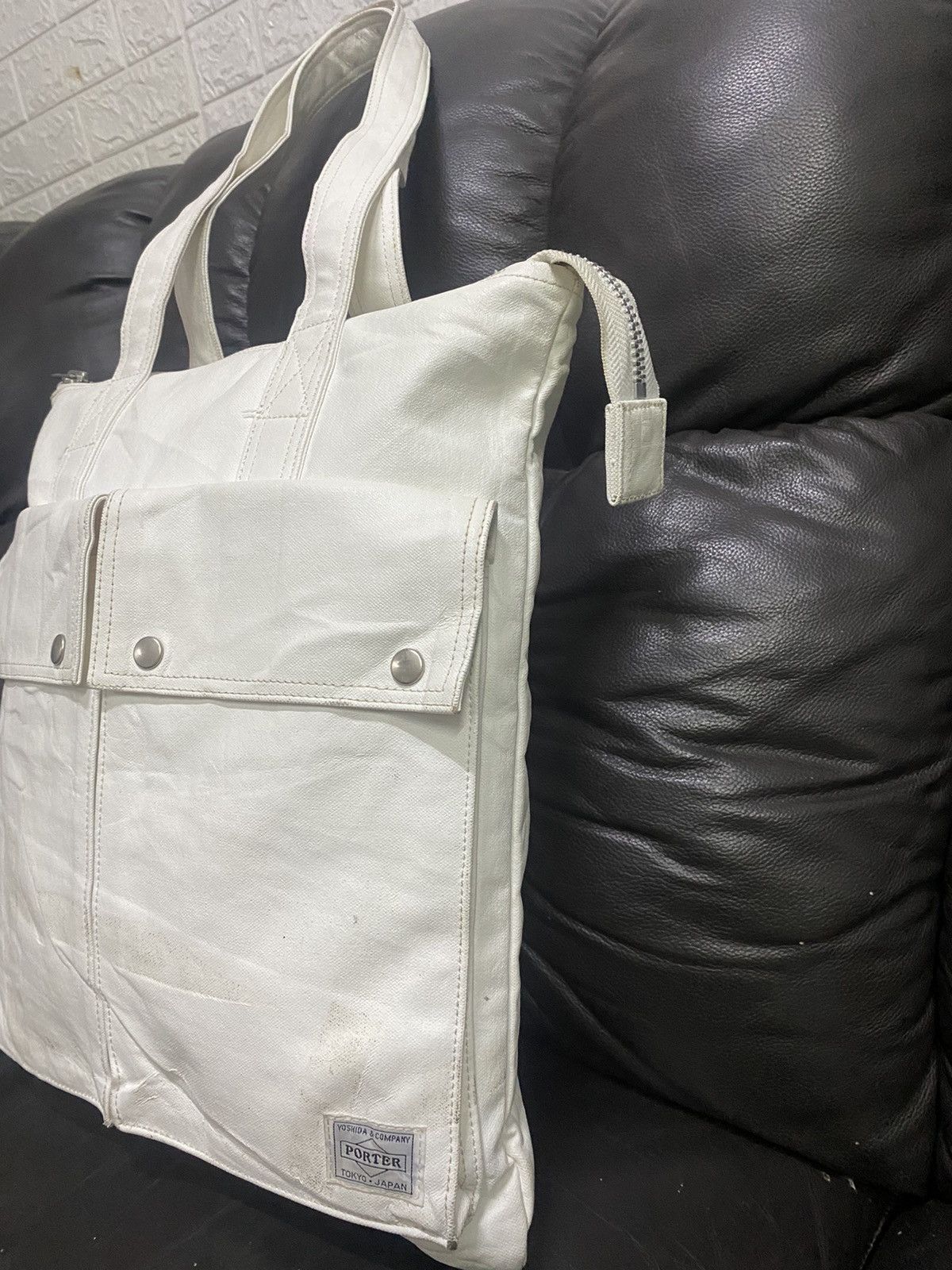 Japanese Brand × Porter Authentic Porter White Tote Shoulder Bag Size ONE SIZE - 8 Thumbnail