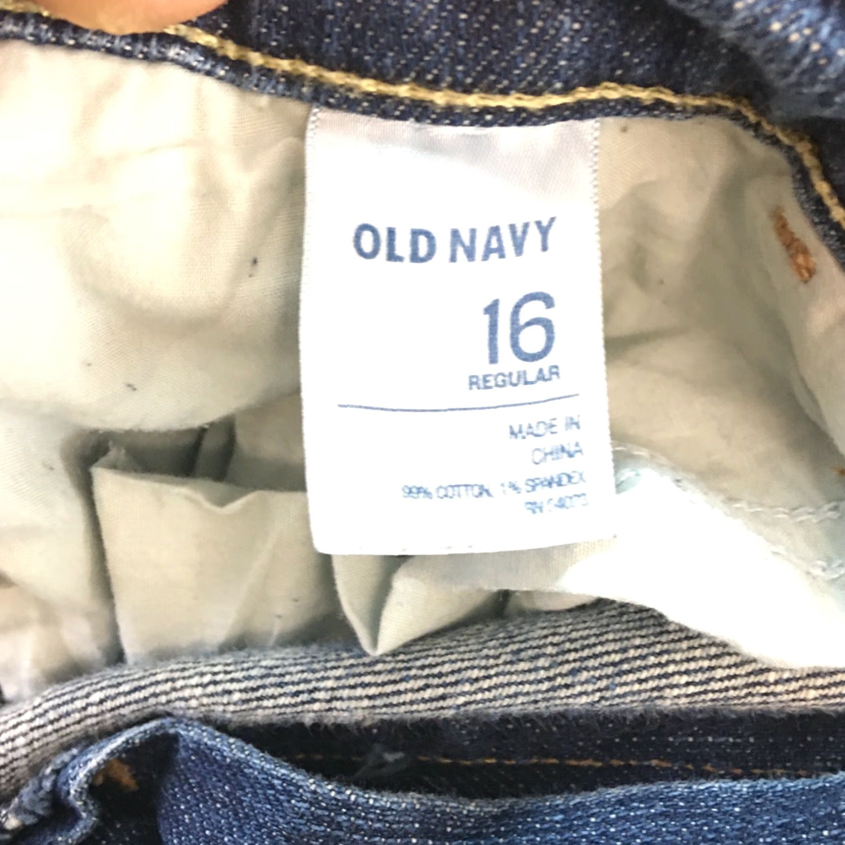 Old Navy Old Navy Jeans Womens Size 16 Blue Denim Straight Stretch Casual 30in 5-Pocket Size 38" / US 16 / IT 52 - 7 Thumbnail