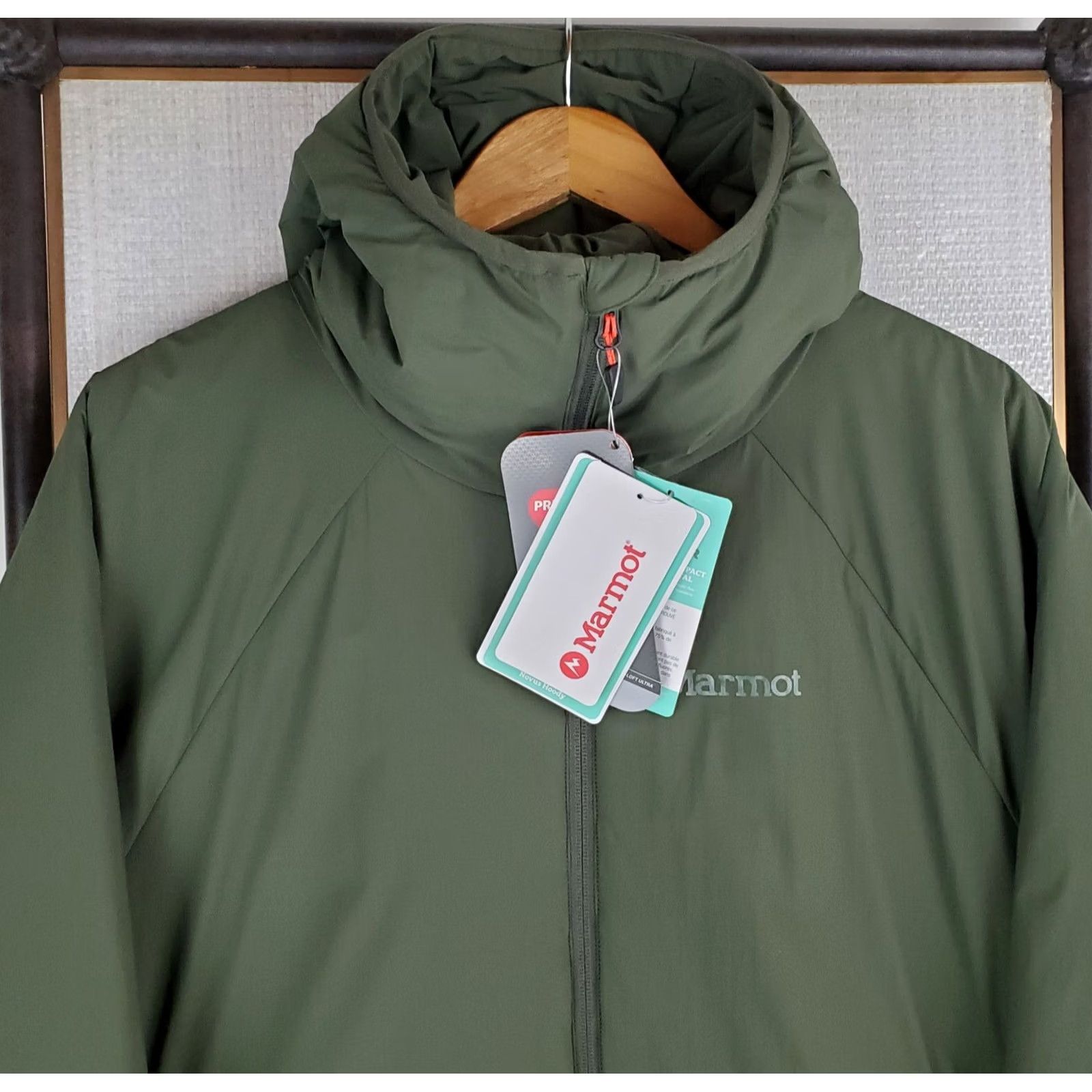 Marmot Marmot Jacket 2XL Hooded Primaloft Silver Insulated Full Zip Nylon Winter Ski Coat Mens Green Od Green Nori Oliv Drab Size US XXL / EU 58 / 5 - 2 Thumbnail
