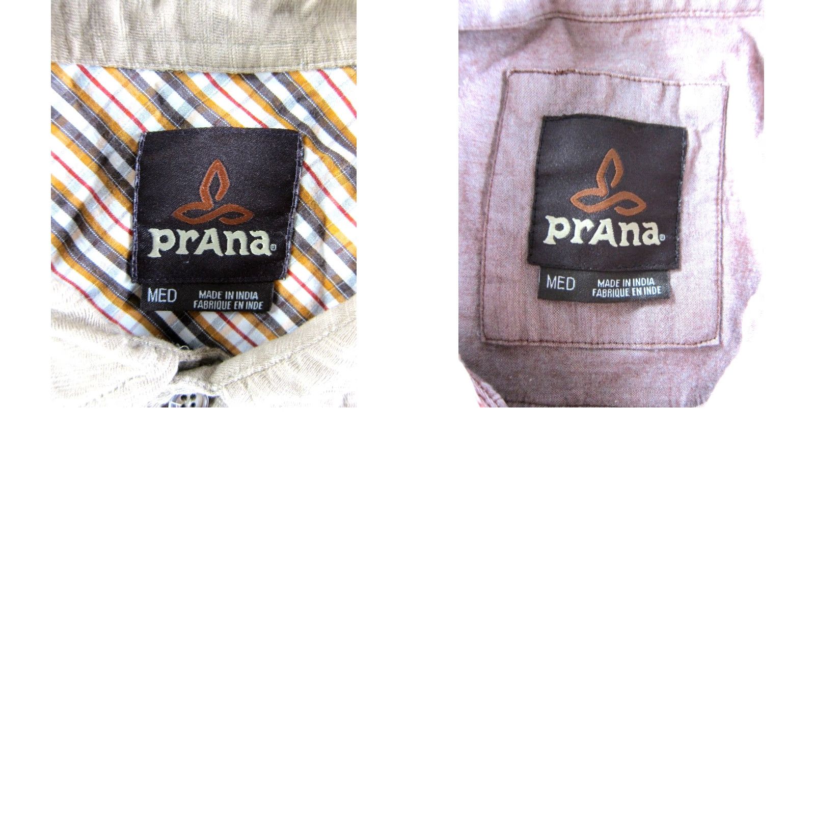 Prana PrAna Shirt M Yellow Long Sleeve Pink Short Sleeve Button Black Brown Polo Size US M / EU 48-50 / 2 - 9 Thumbnail