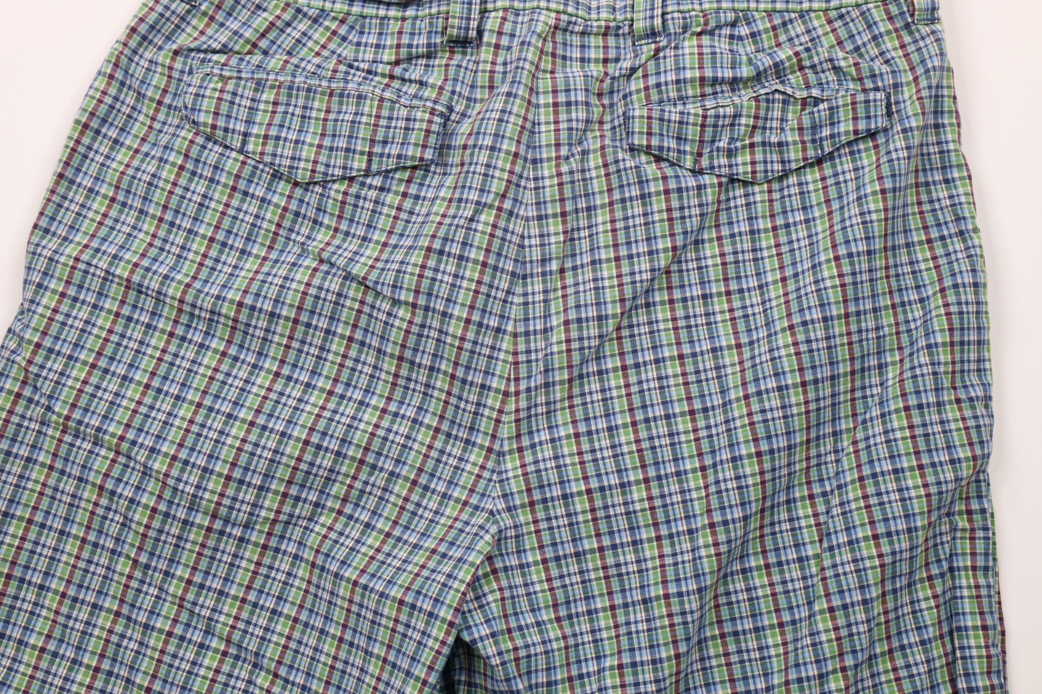 Gap × Vintage Vintage Gap Cotton Chino Golf Golfing Shorts Rainbow Plaid Size US 36 / EU 52 - 10 Thumbnail