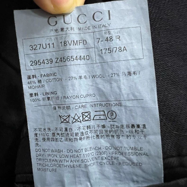 Gucci Gucci Dark blue suit 2501-Nextarrow Size 48R - 4 Thumbnail