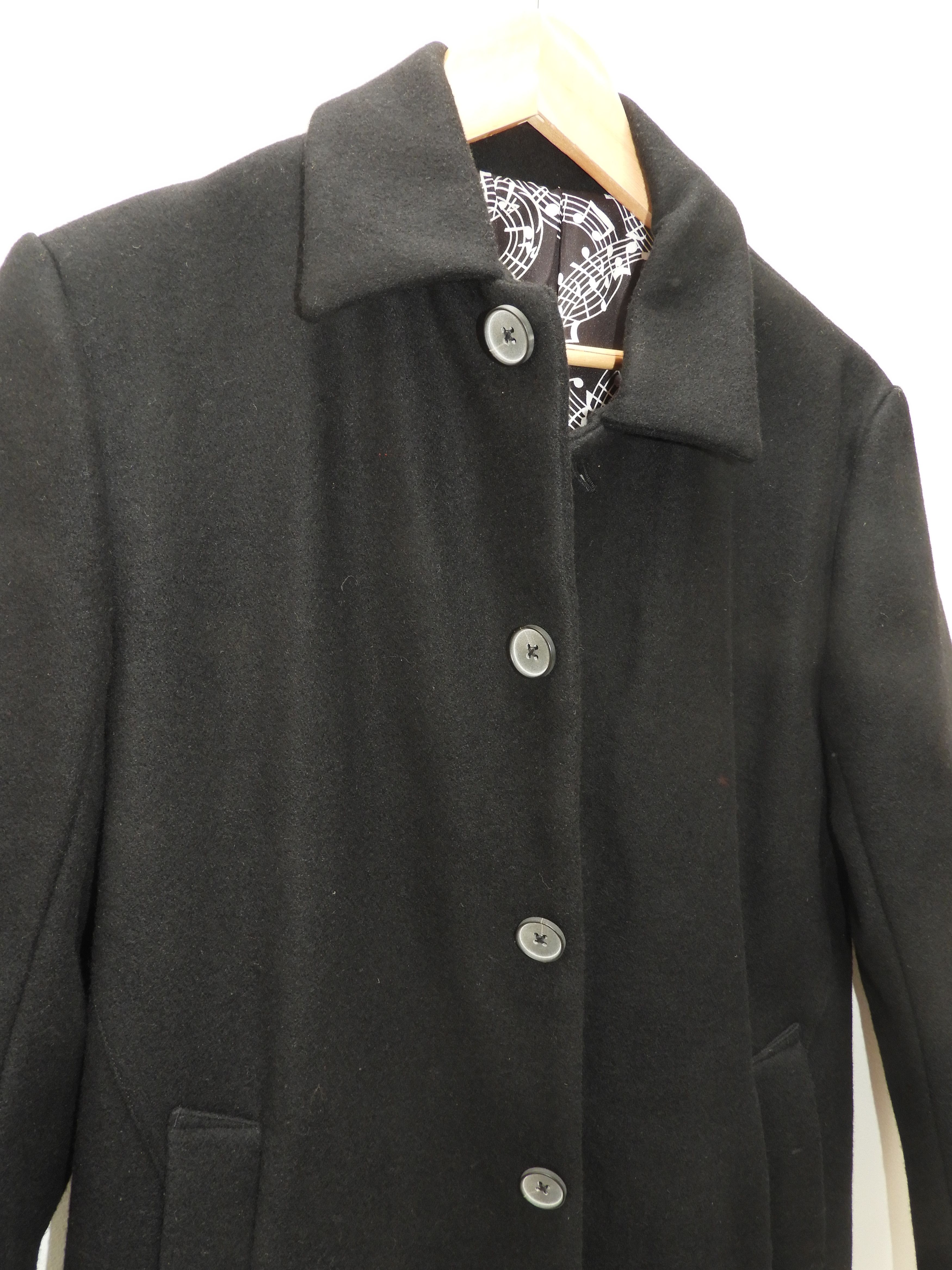 Number (N)ine NUMBER (N)INE Black Bal-Collar Coat Size US M / EU 48-50 / 2 - 3 Thumbnail