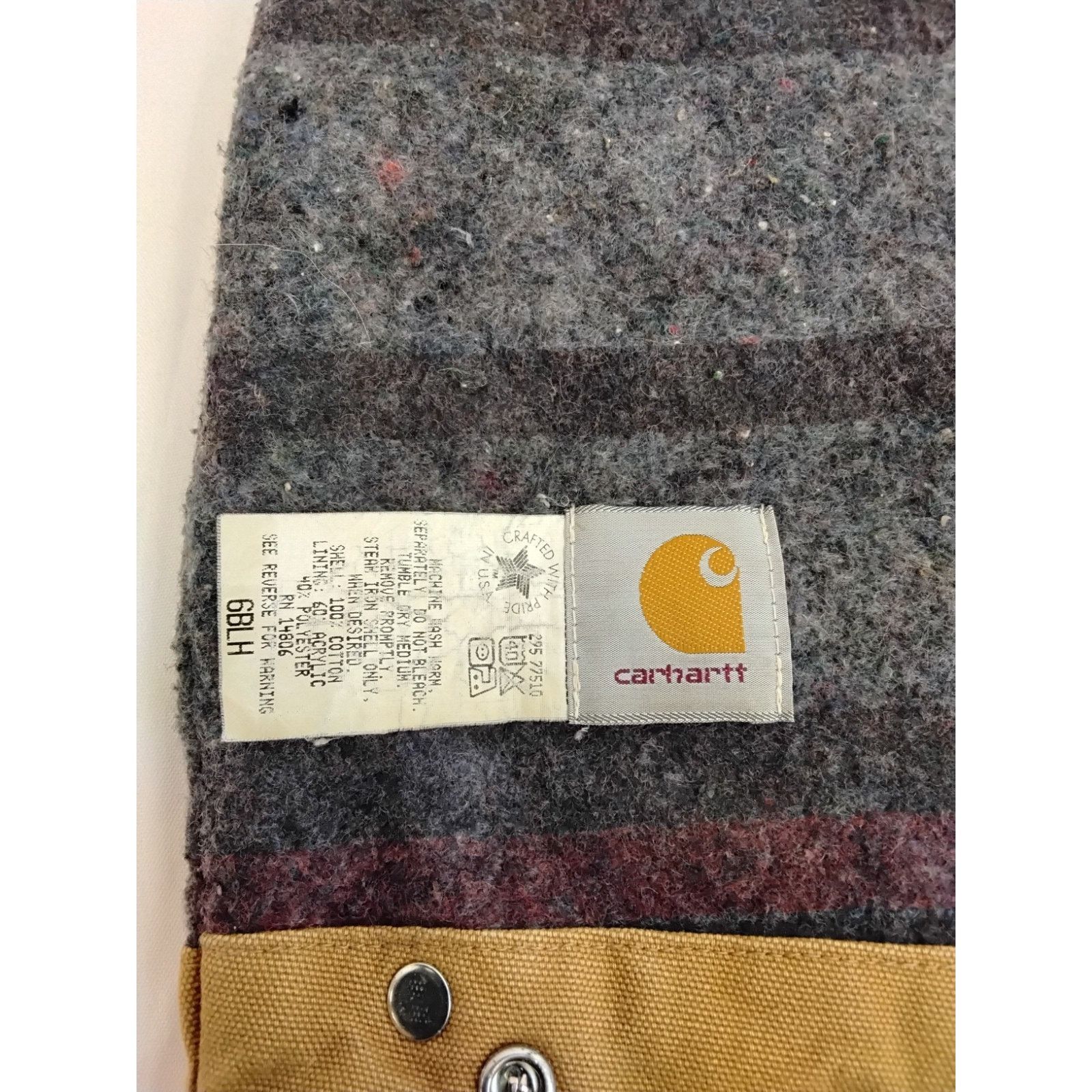Carhartt Carhartt Blanket Lined Detachable Hood Vintage 1980s Size ONE SIZE - 10 Thumbnail