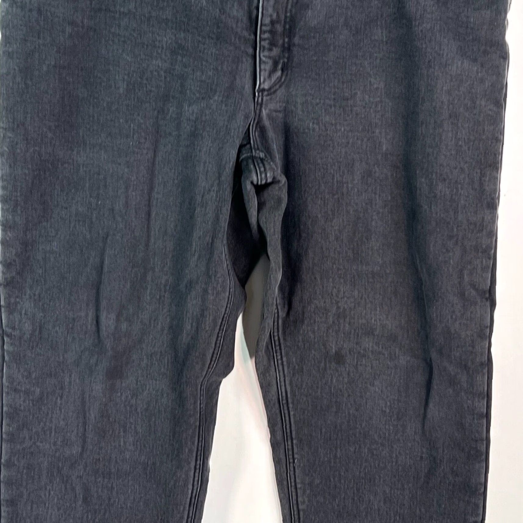 Lands' End Lands' End Lands' End Mens Jeans 38 30 Black Denim 5-Pocket Button Zipper Lined Mid Rise Tapered Classic Black Denim Jeans 38 x 30 Size US 38 / EU 54 - 3 Thumbnail