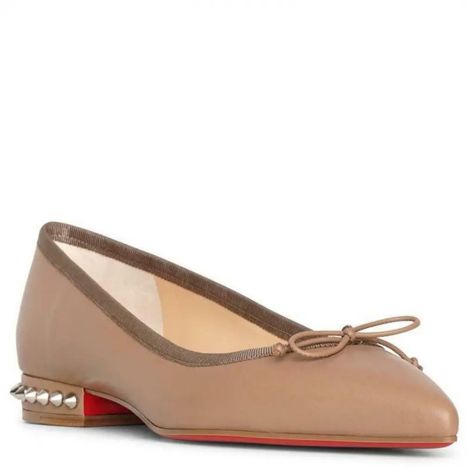 Christian Louboutin Christian Louboutin Hall Flat Fennec Nappa Leather Spike Size US 6 / IT 36 - 3 Thumbnail