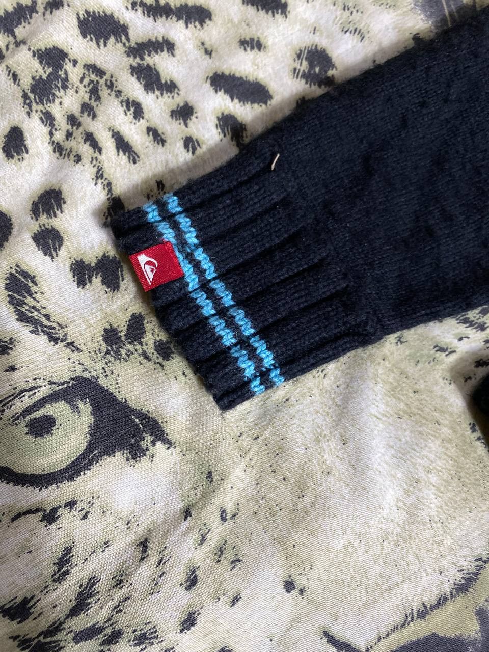 Quiksilver × Vintage 00s VINTAGE QUIKSILVER Knitted Big Logo Surf Style Sweater Size US XL / EU 56 / 4 - 12 Thumbnail