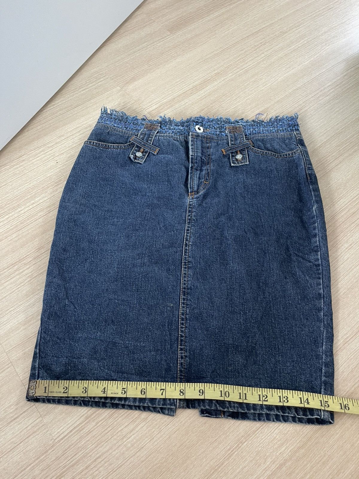 Dolce & Gabbana Rare Vintage Dolce & Gabbana D&G Denim Skirt Size 30" / US 8 / IT 44 - 13 Thumbnail