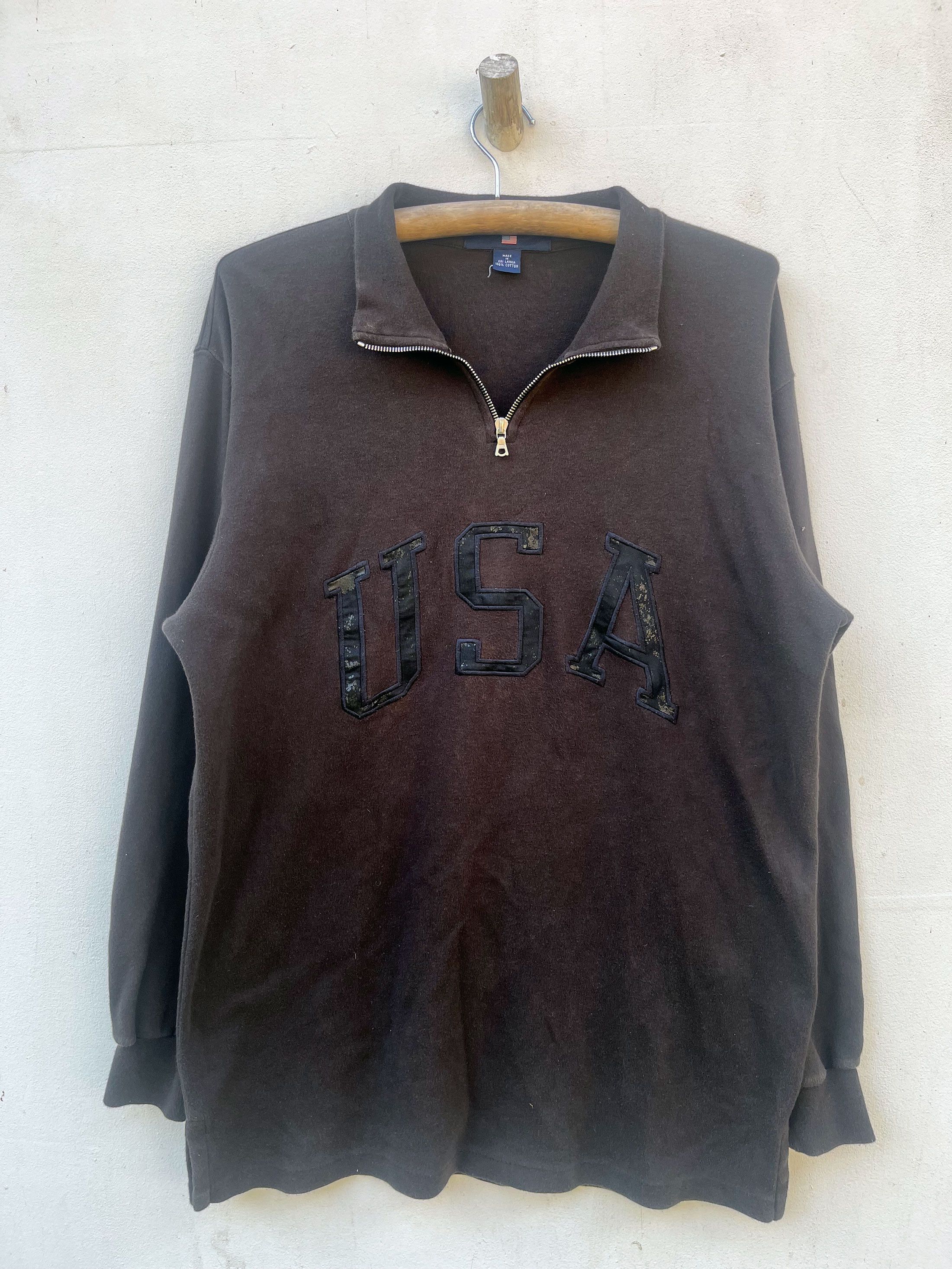 Polo Ralph Lauren Polo Sport Ralph Lauren 1/4 Zipper Sweatshirt Sweater Size US XL / EU 56 / 4 - 1 Thumbnail
