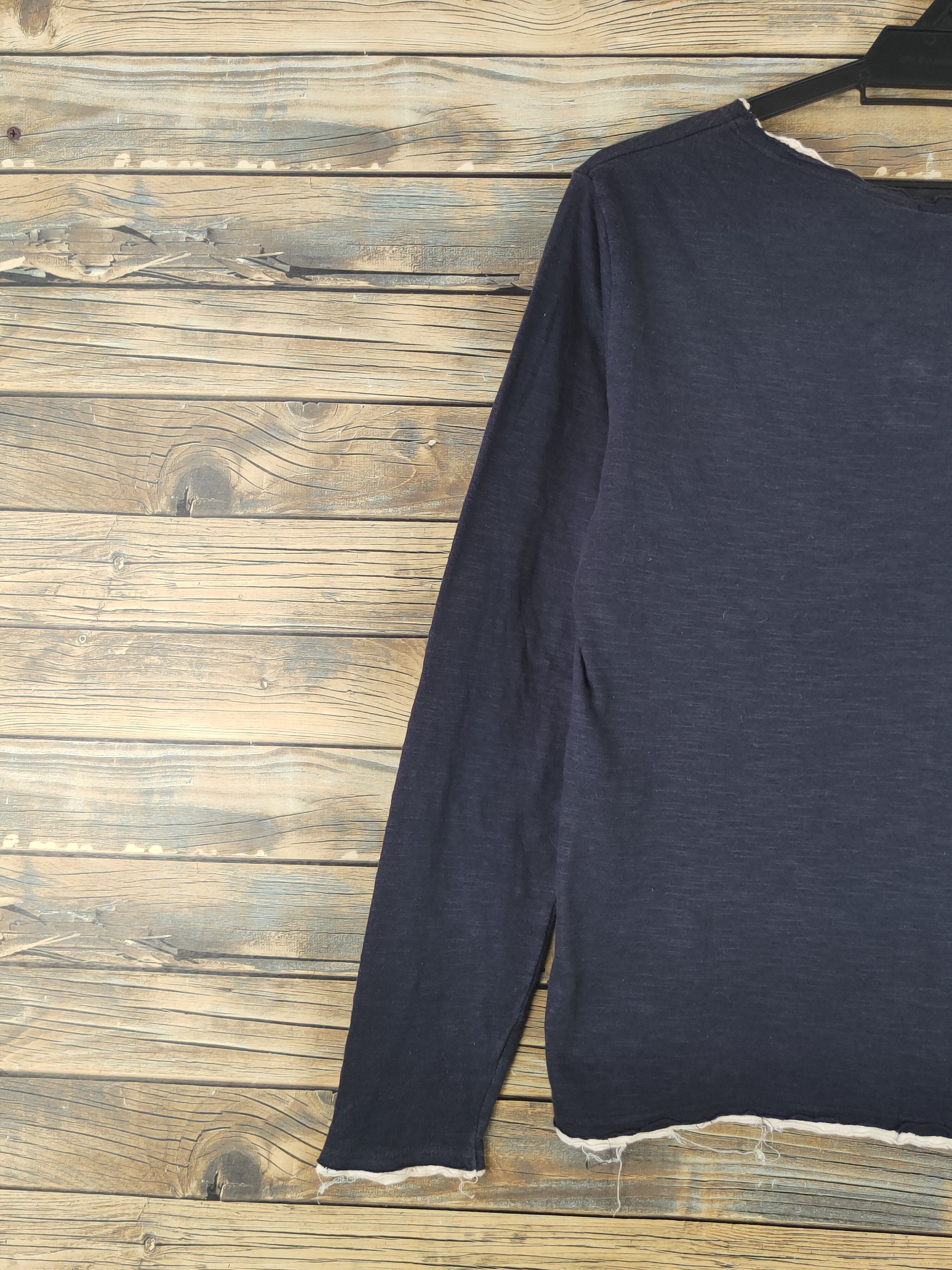 Takeo Kikuchi × Vintage DL Takeo Kikuchi Navy Long Sleeve T-shirt #608 Size US M / EU 48-50 / 2 - 8 Thumbnail
