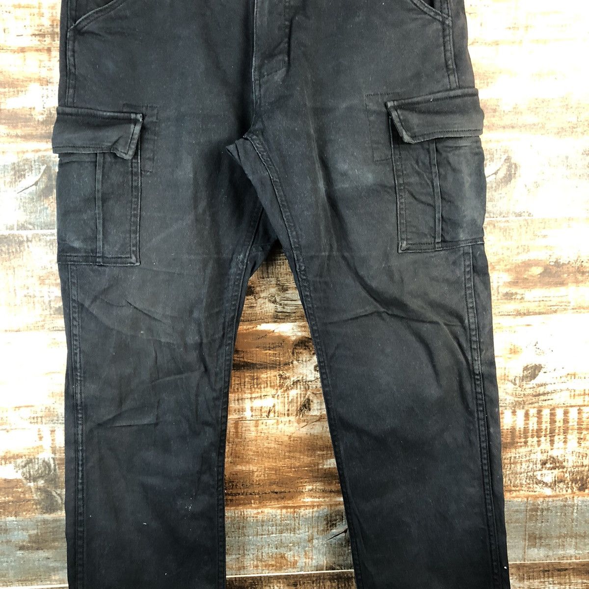 Japanese Brand Gladiator Black utility Cargo Multipocket Pants #A2590 Size US 31 - 5 Thumbnail