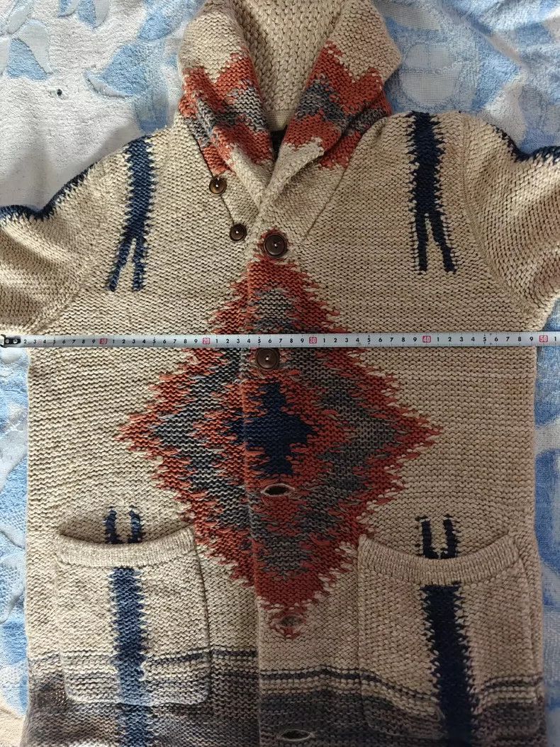 RRL Ralph Lauren RRL Ralph Lauren Southwest ethnic hand knitted sweater Size US XS / EU 42 / 0 - 4 Thumbnail
