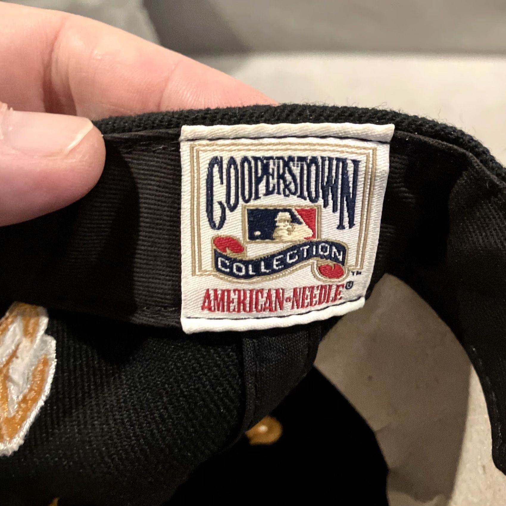 American Needle American Needle Pittsburgh Pirates Snapback Hat Men Adjustable Twill Yellow/Black Cooperstown Collection Sports MLB Size ONE SIZE - 6 Thumbnail