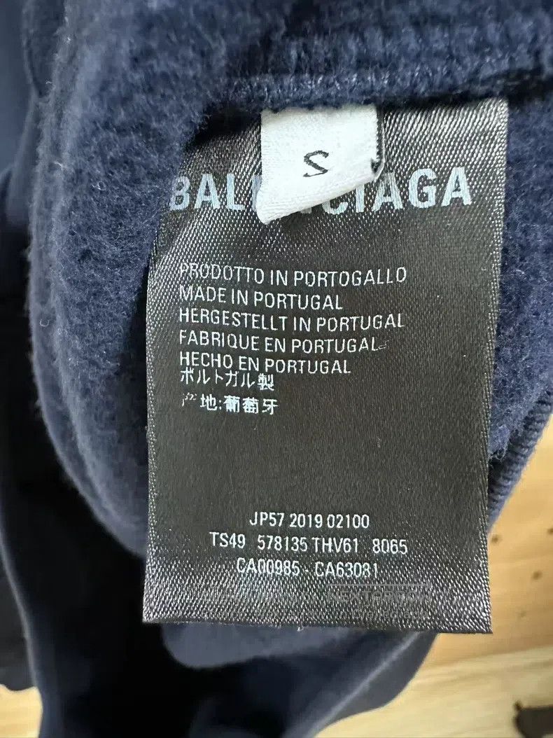 Balenciaga Balenciaga Eiffel Tower Hooded Sweatshirt, Size S, Navy Bl Size US S / EU 44-46 / 1 - 5 Thumbnail