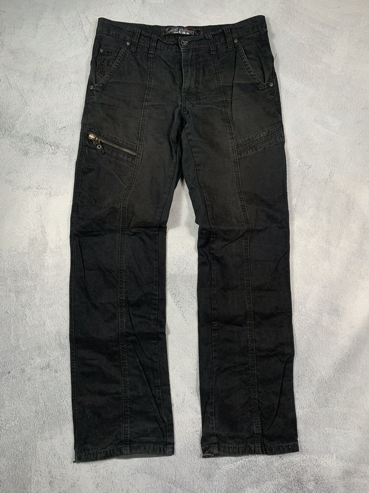 Japanese Brand × Vintage Vintage Y2K Japanese faded trousers streetwear size 34 Size US 34 / EU 50 - 1 Thumbnail
