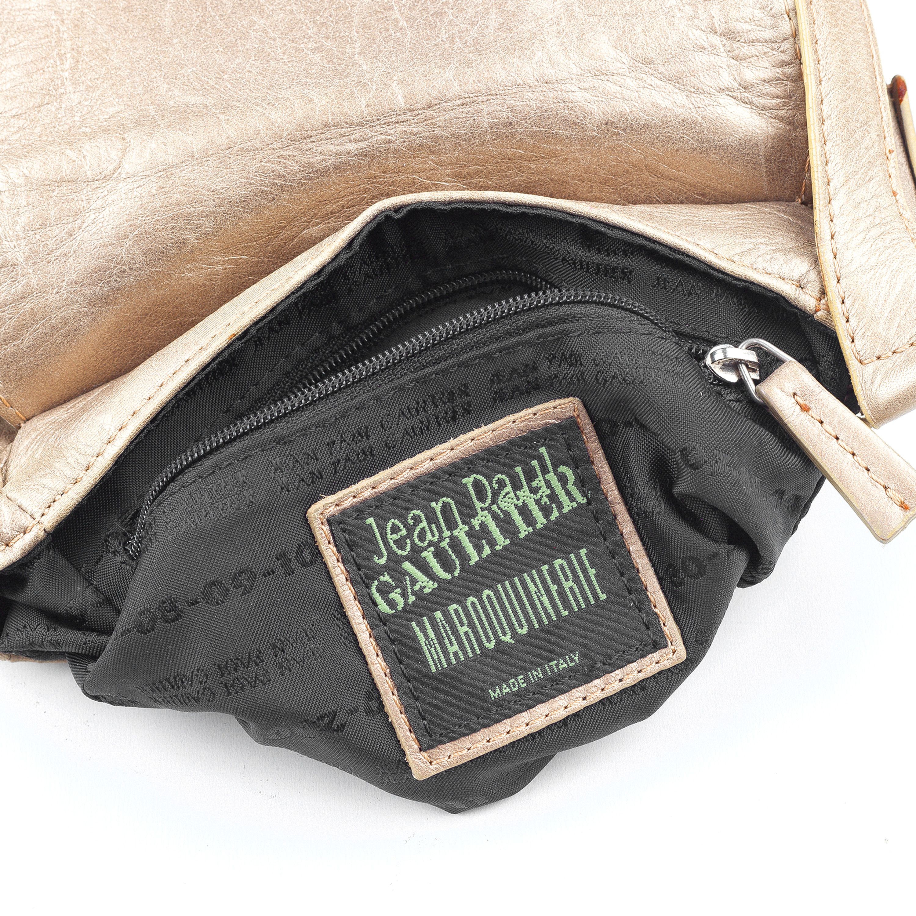 Gaultier Homme Objet × Jean Paul Gaultier Jean Paul Gaultier Vintage Faces Golden Crossbody Bag Size ONE SIZE - 5 Thumbnail