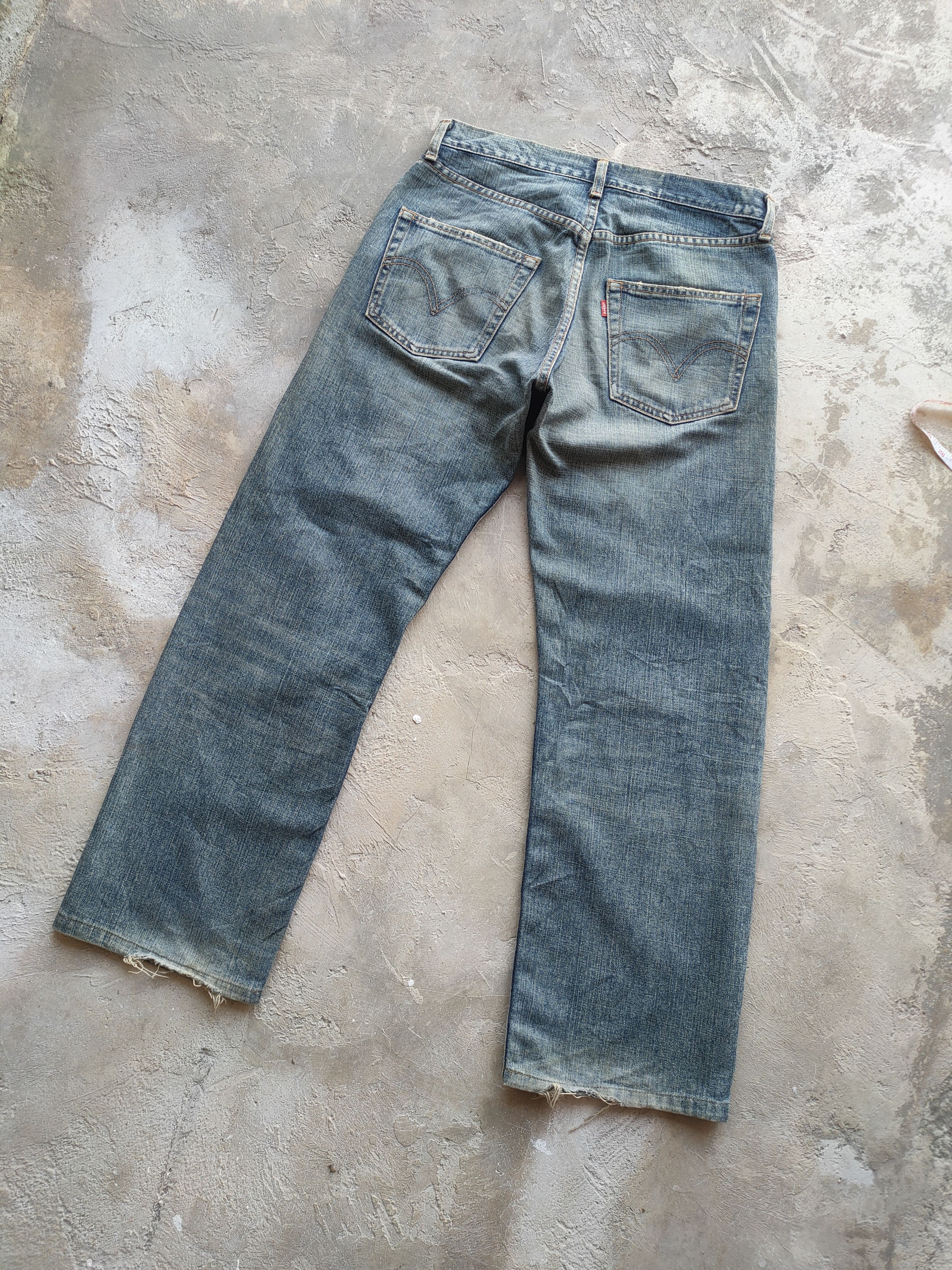 Levi's Vintage Clothing W32 VINTAGE LEVI'S 534 FADED RIPPED JEANS DENIM PANTS Size US 32 / EU 48 - 10 Thumbnail