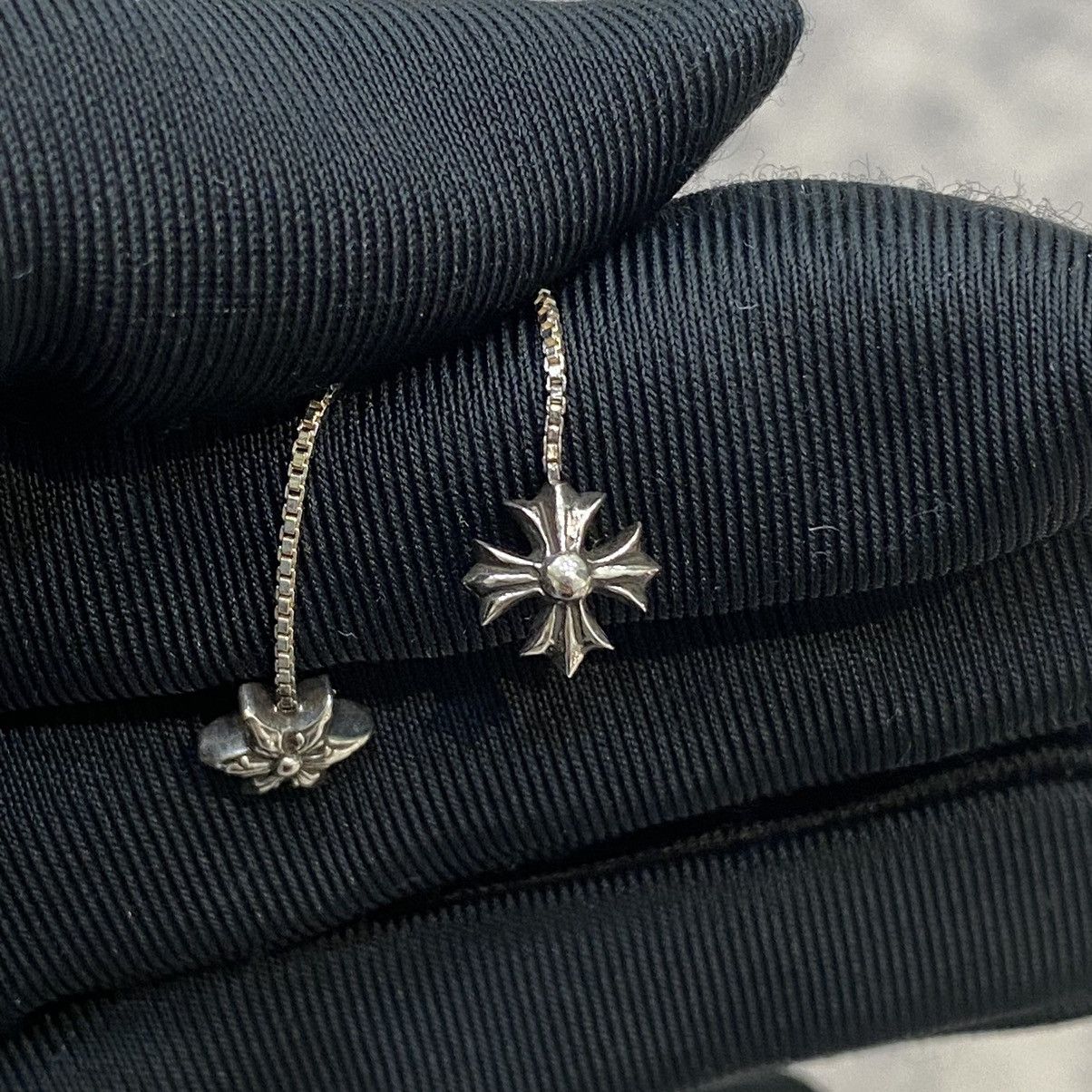 Chrome Hearts CHROME HEARTS JOJO PST PLS BS STAR L CROSS FUSTER EARRINGS Size ONE SIZE - 9 Thumbnail