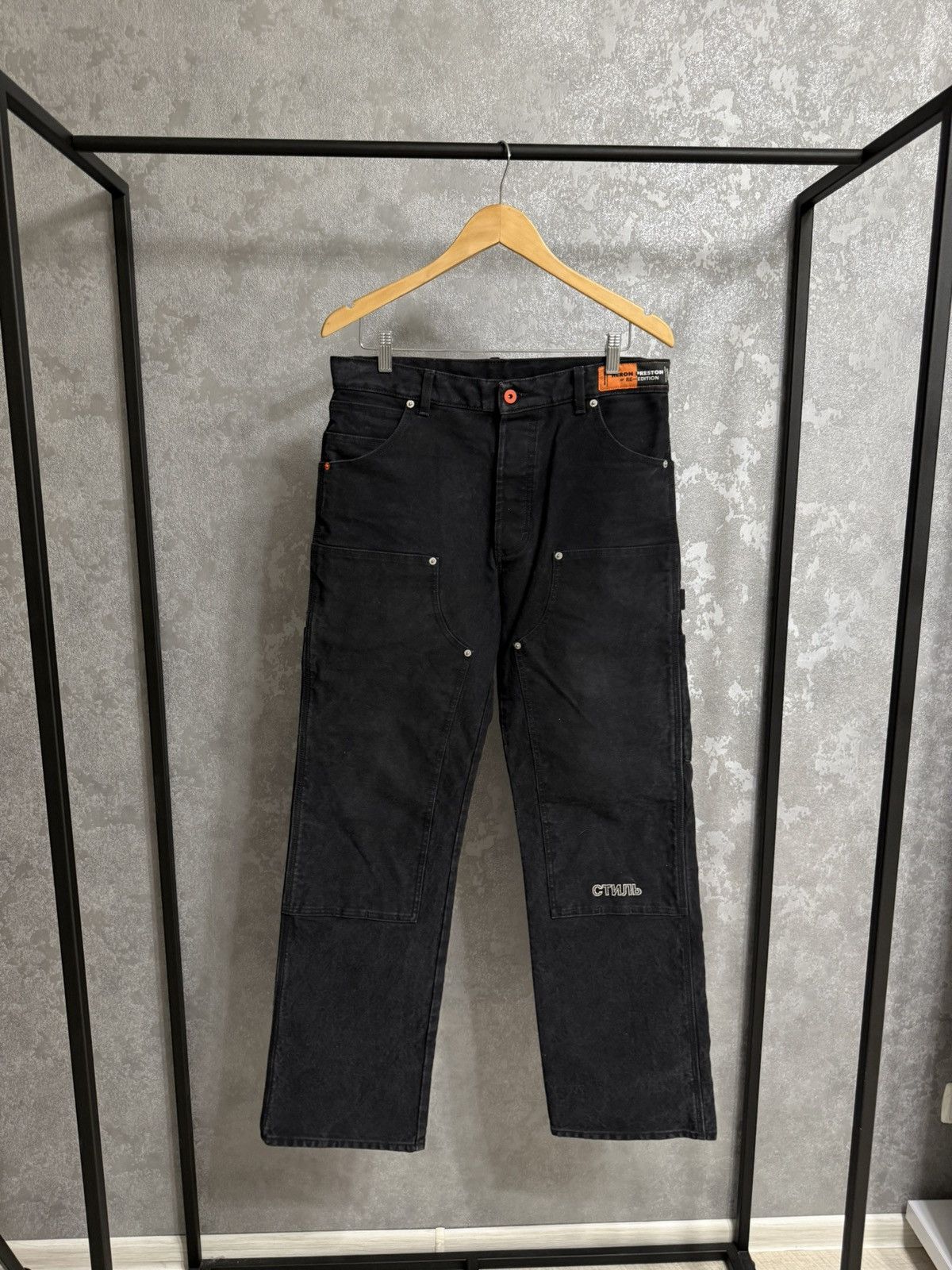 Heron Preston Carpenter Black Jeans