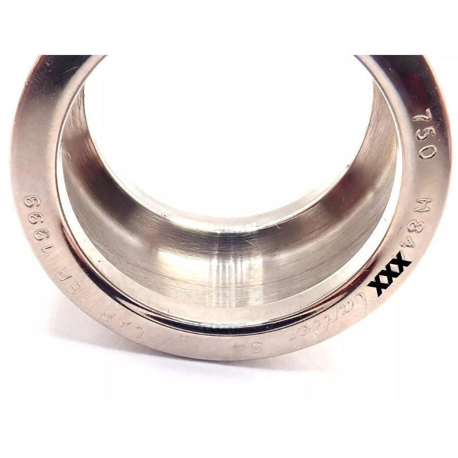 Cartier Cartier 18k White Gold Rutilated Quartz Wide Band Ring Size ONE SIZE - 7 Thumbnail