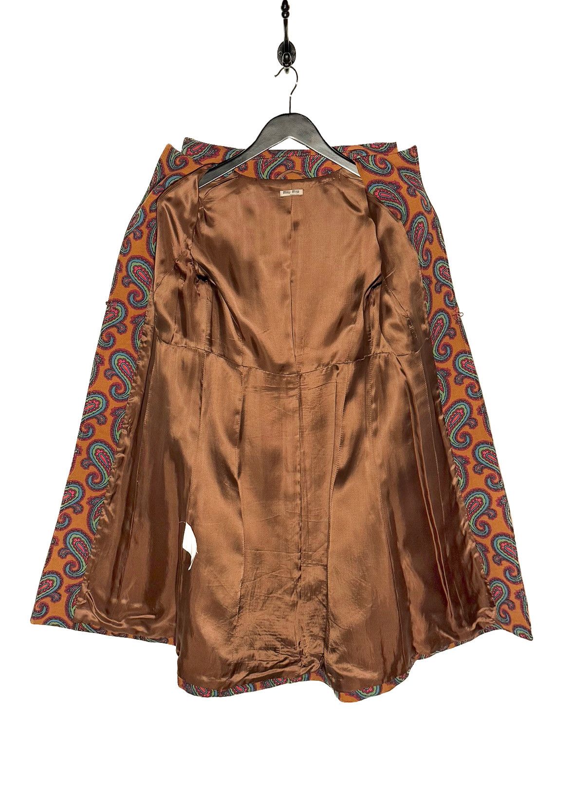 Miu Miu Miu Miu Brown Paisley Print Open Coat Size M / US 6-8 / IT 42-44 - 6 Thumbnail