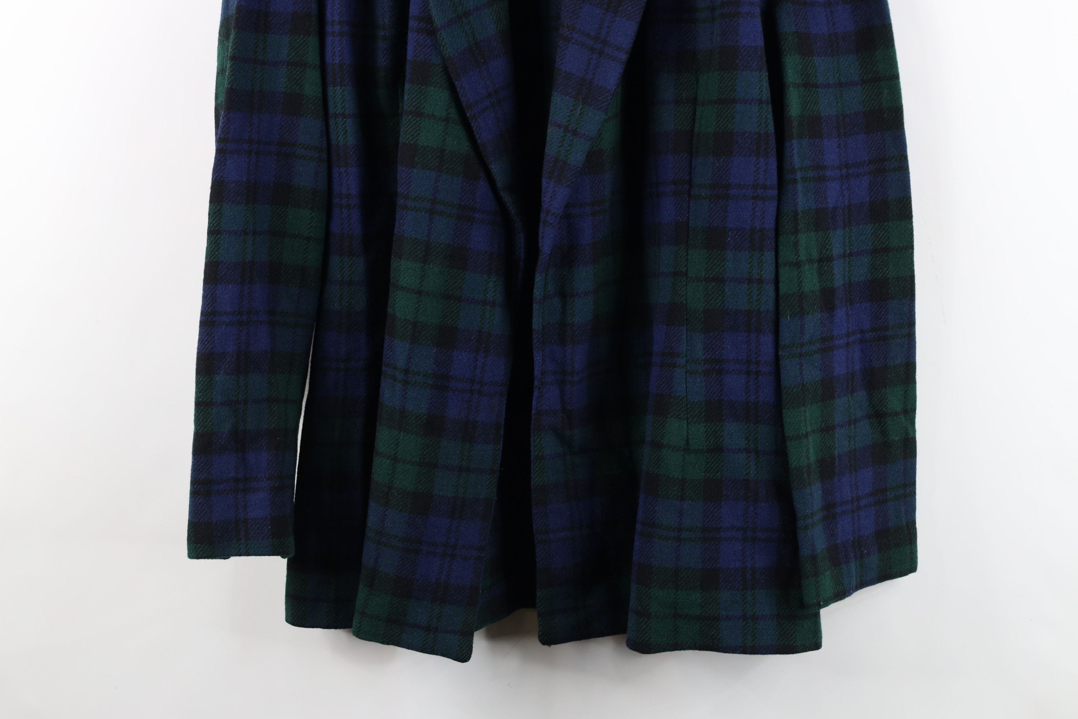 Vintage Vintage 50s Plaid Open Front Oversized Baggy Blazer Jacket Size M / US 6-8 / IT 42-44 - 3 Thumbnail