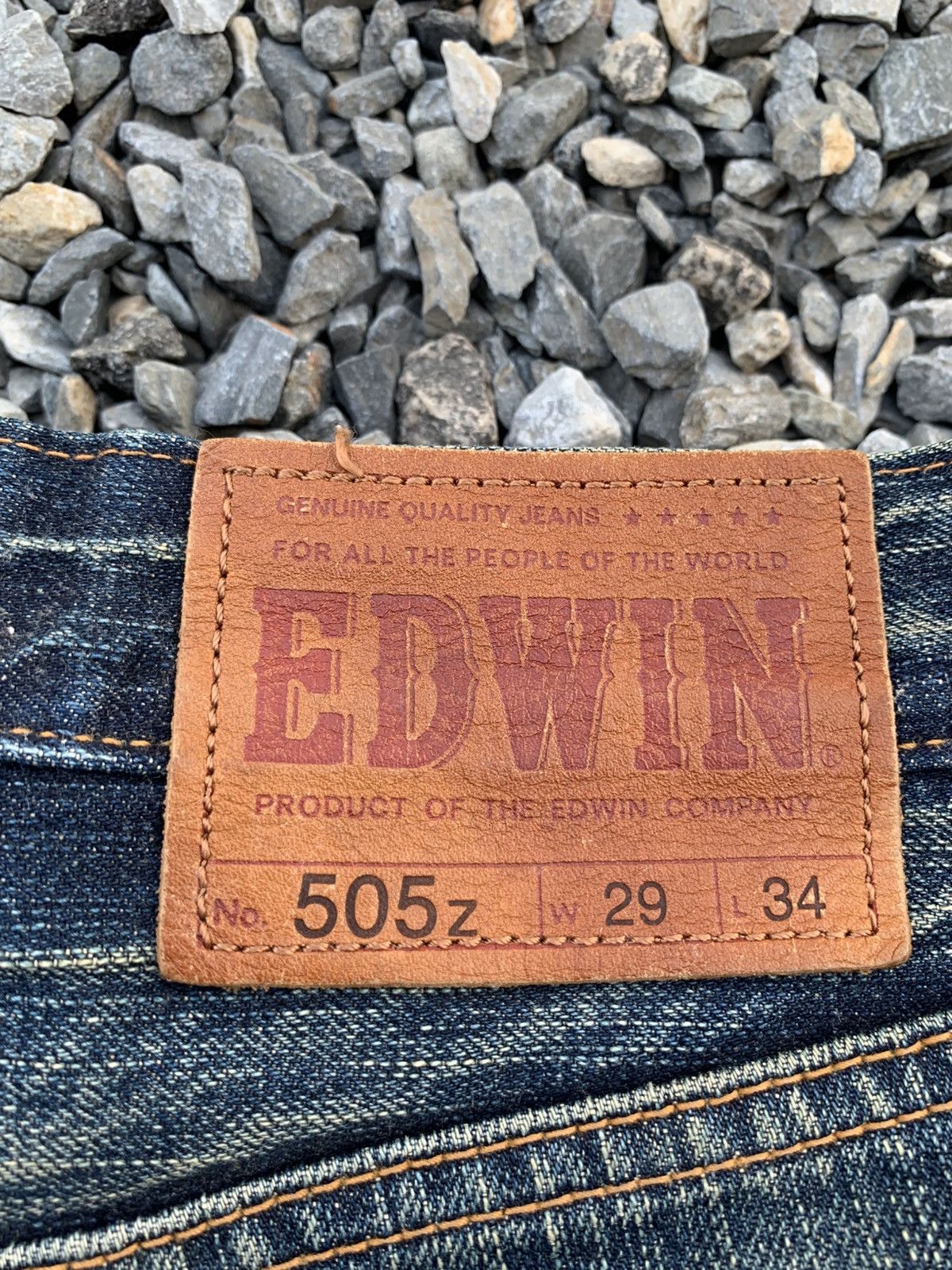 Kapital VINTAGE EDWIN 505z FADED & RUSTY SELVEDGE DISTRESSED DENIM Size US 30 / EU 46 - 10 Thumbnail
