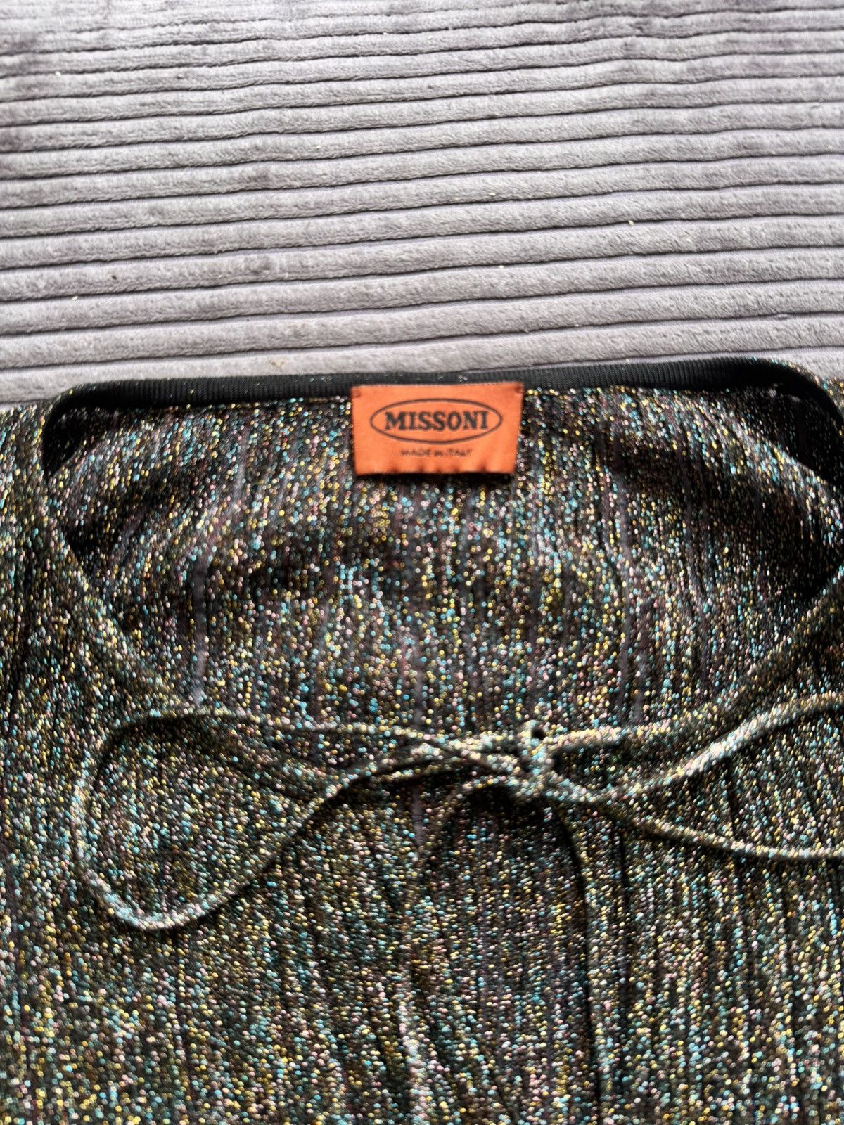 Missoni Vintage Missoni pleated glittered Tied Woman 42it Blouse Size M / US 6-8 / IT 42-44 - 7 Thumbnail