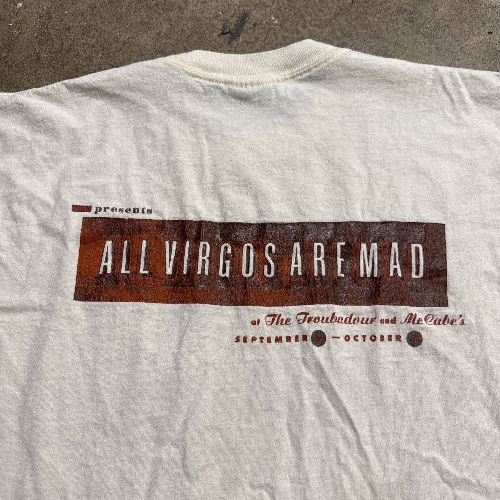 Band Tees Vintage All Virgos Are Mad Shirt XL Alt Rock 90s Breeders Size US XL / EU 56 / 4 - 5 Thumbnail