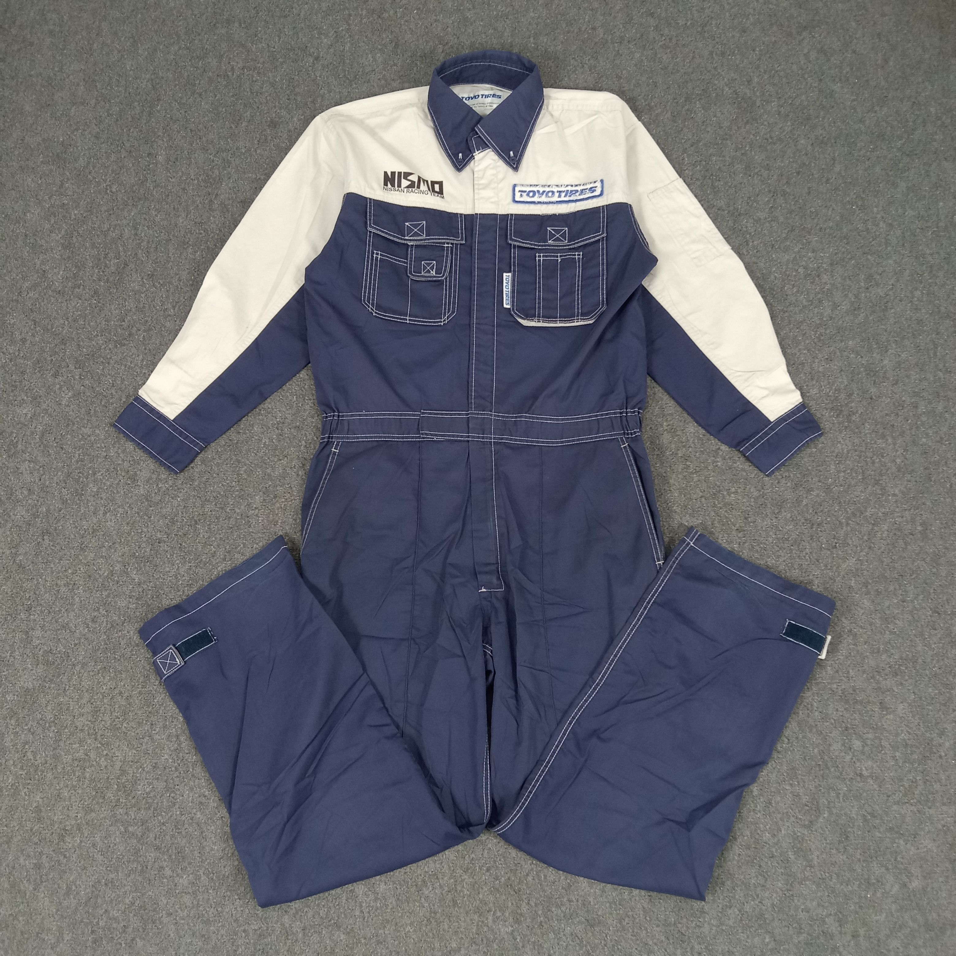 Japanese Brand × Vintage Toyo Tires Nismo Nissan Japanese Racing Team Coverall Jacket Size US M / EU 48-50 / 2 - 6 Thumbnail