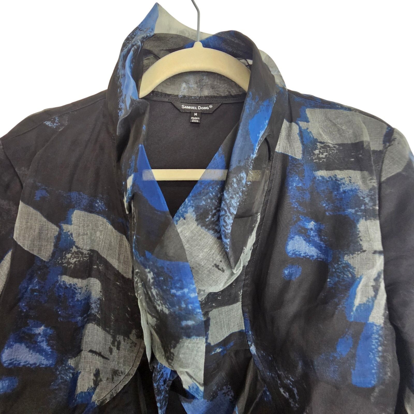 Samuel Ross Samuel Dong Women Silk Organza Bolero Topper Jacket M Formal Size M / US 6-8 / IT 42-44 - 2 Thumbnail