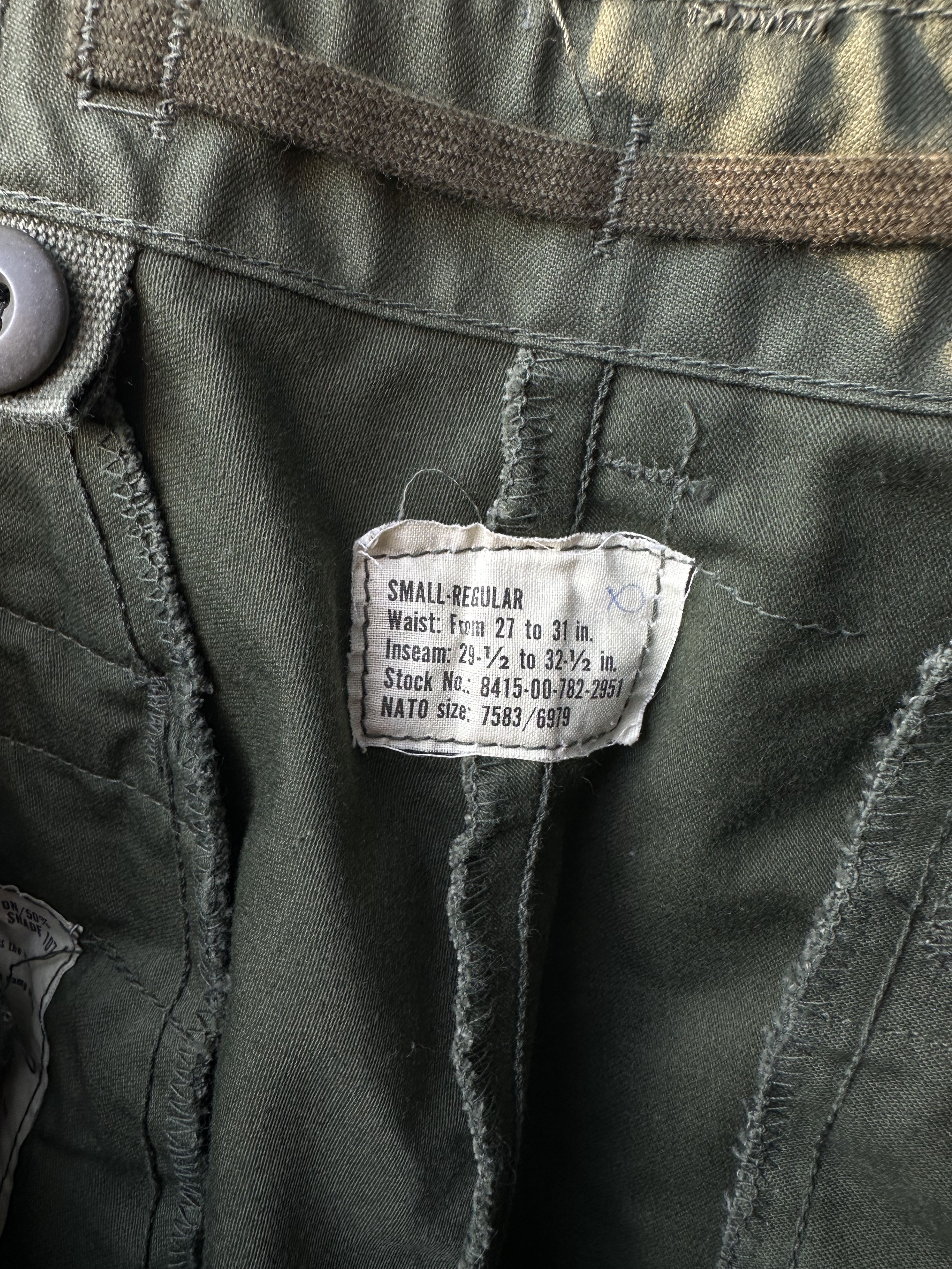 Vintage 1972 Vietnam War US Army M65 Cold Weather Trousers Size US 31 - 8 Thumbnail