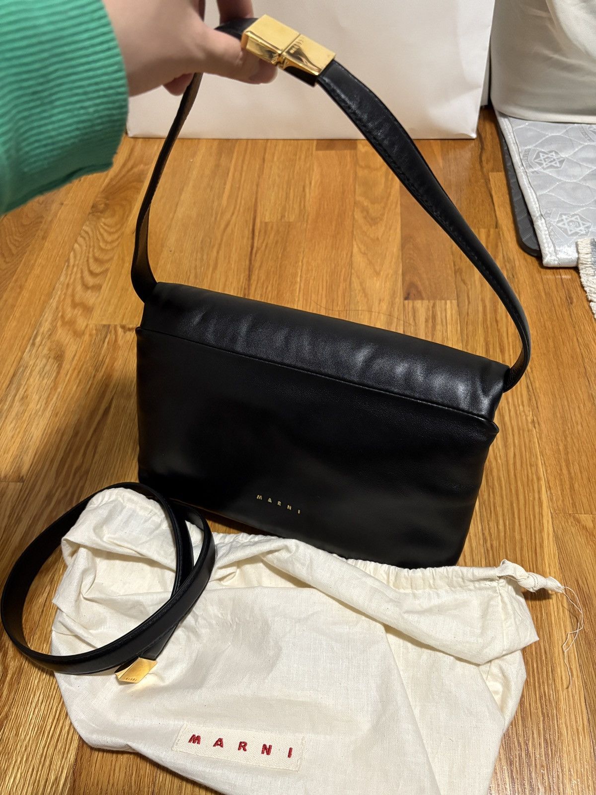 Marni Marni Leather Messenger Bag Size ONE SIZE - 1 Thumbnail