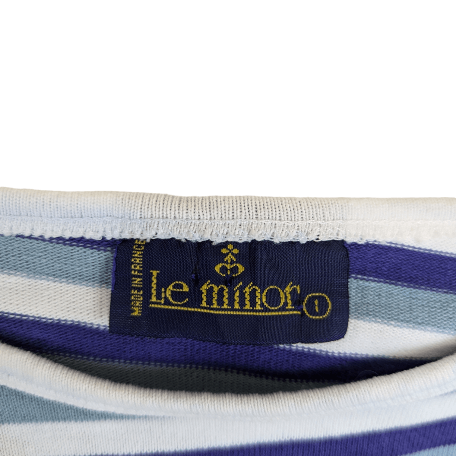 Japanese Brand LE MINOR Striped Grunge Kurt Cobain T-Shirt Single Stitches Size S / US 4 / IT 40 - 8 Thumbnail
