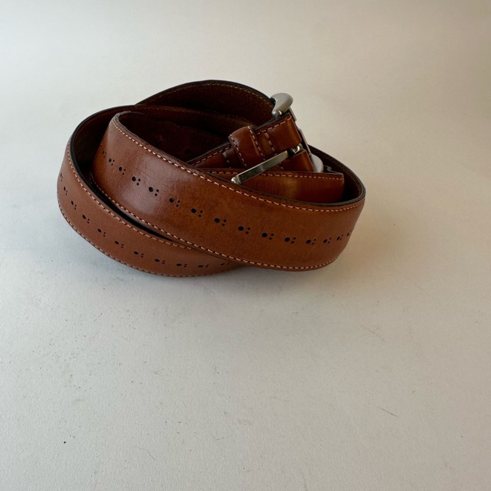 Nordstrom Nordstrom Leather Belt Size 46 - 3 Thumbnail