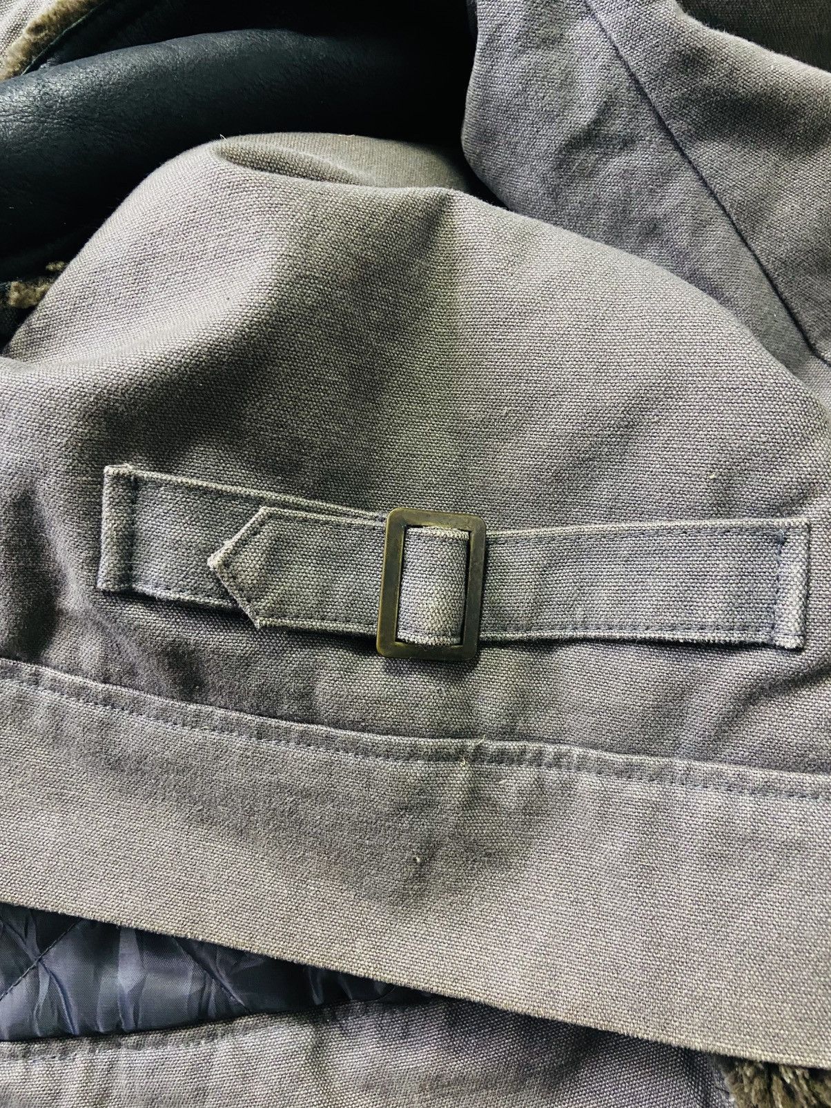 Designer Vintage Rallys Duck Canvas + Leather Zipper Jacket Size US L / EU 52-54 / 3 - 16 Thumbnail